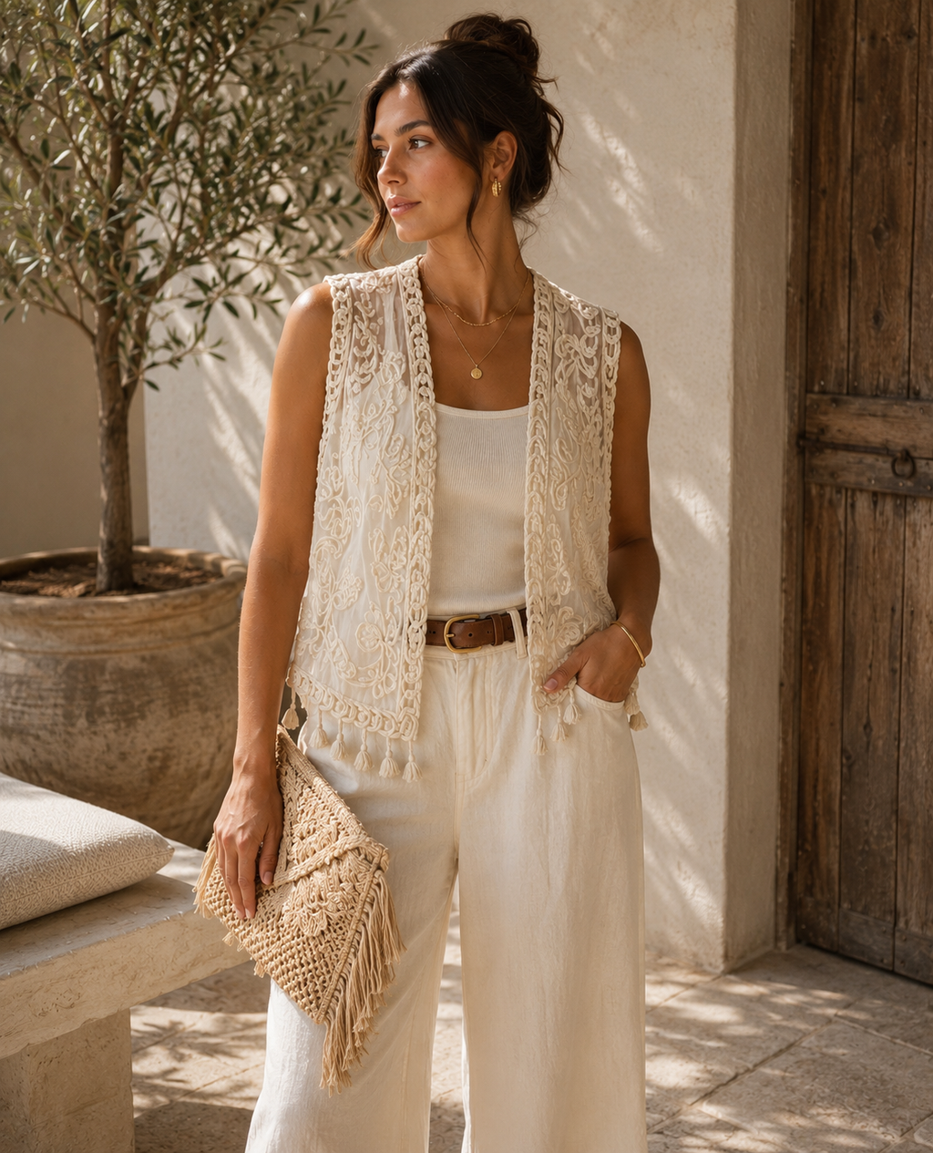 Crochet Lace Vest