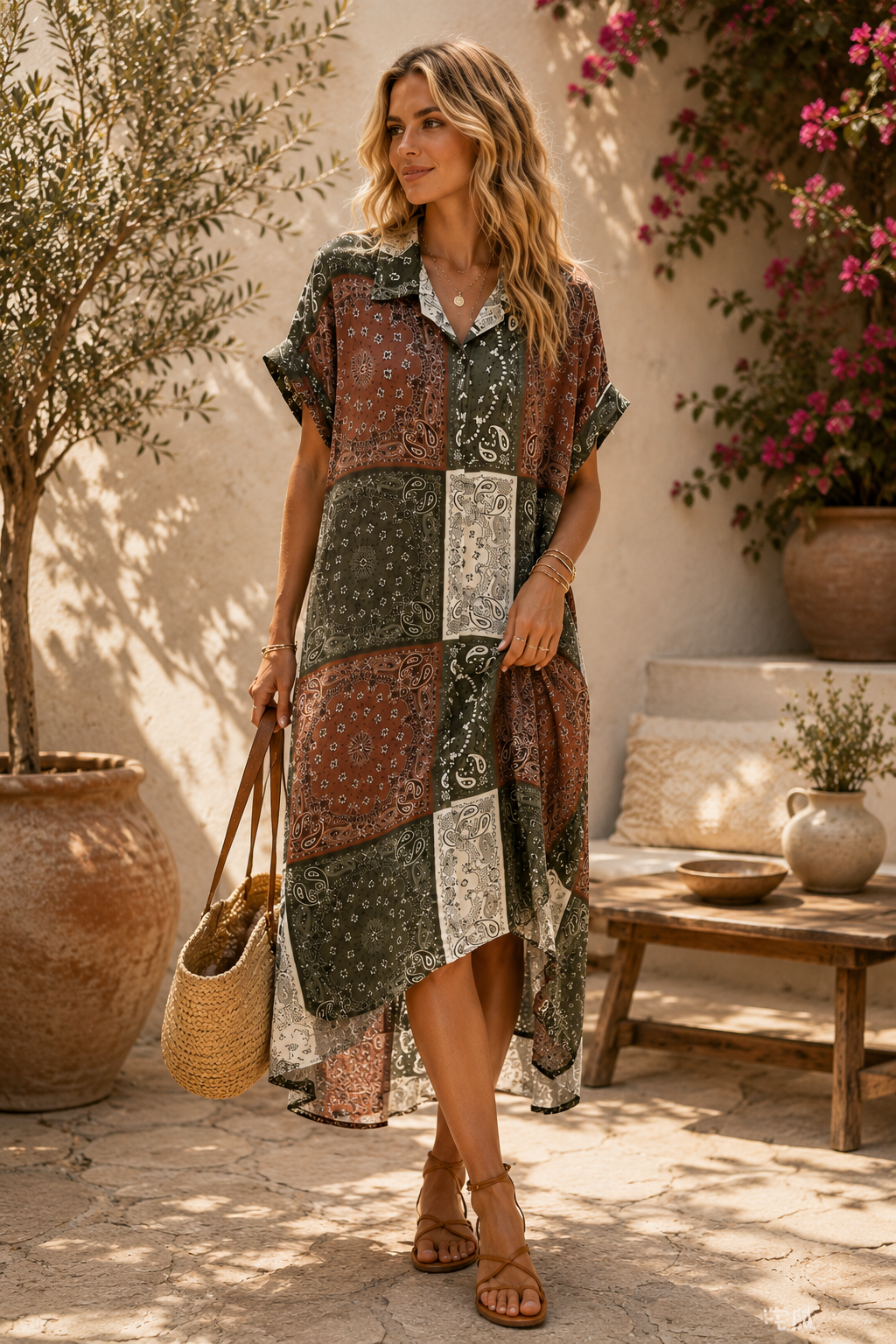 Bandana Dress — Multi Colour