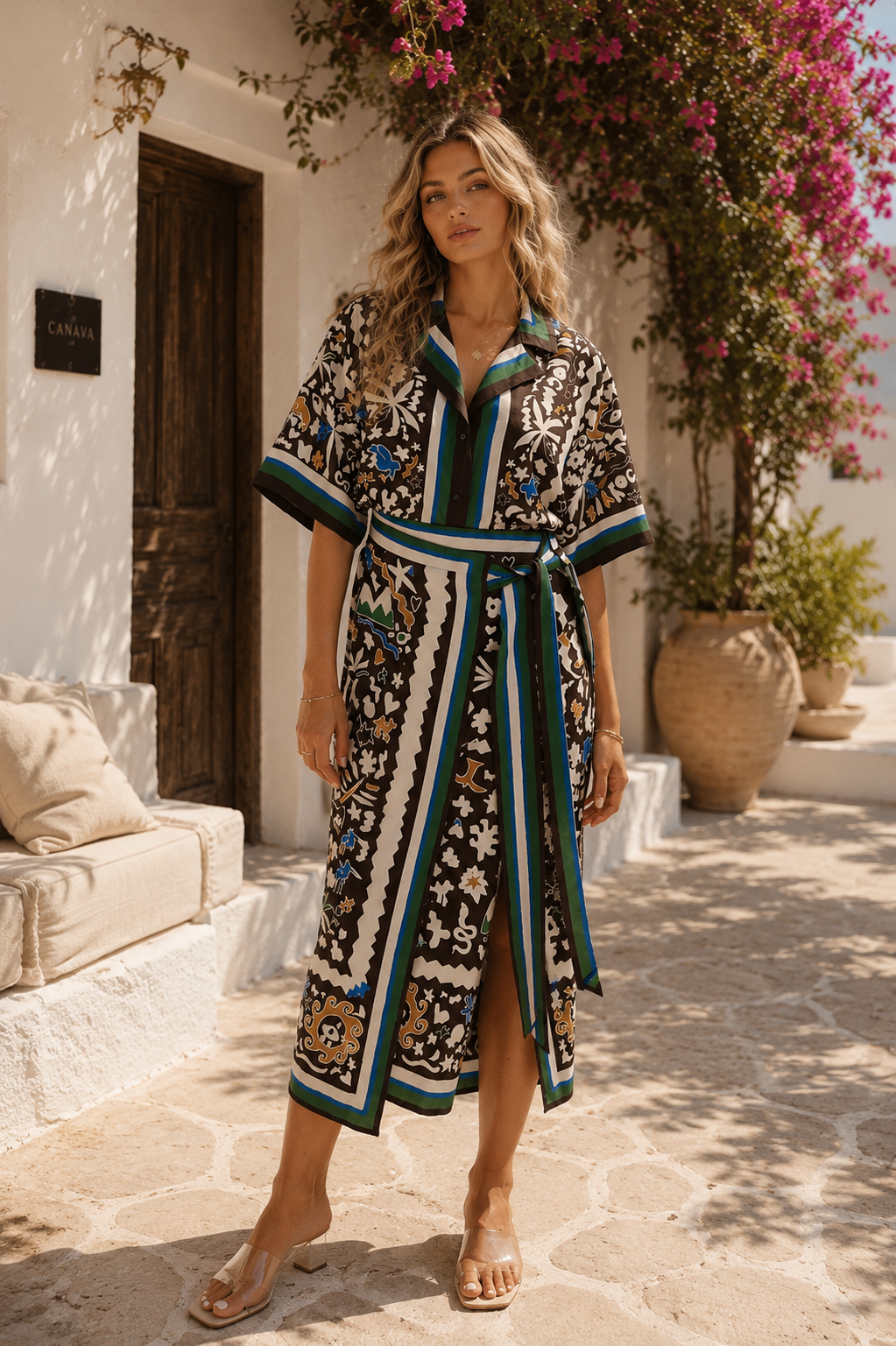 Artisan wrap skirt set