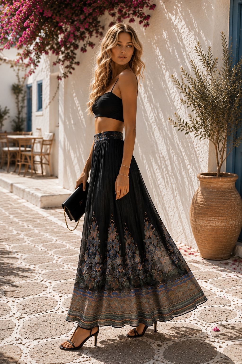 Midnight Garden Maxi Skirt