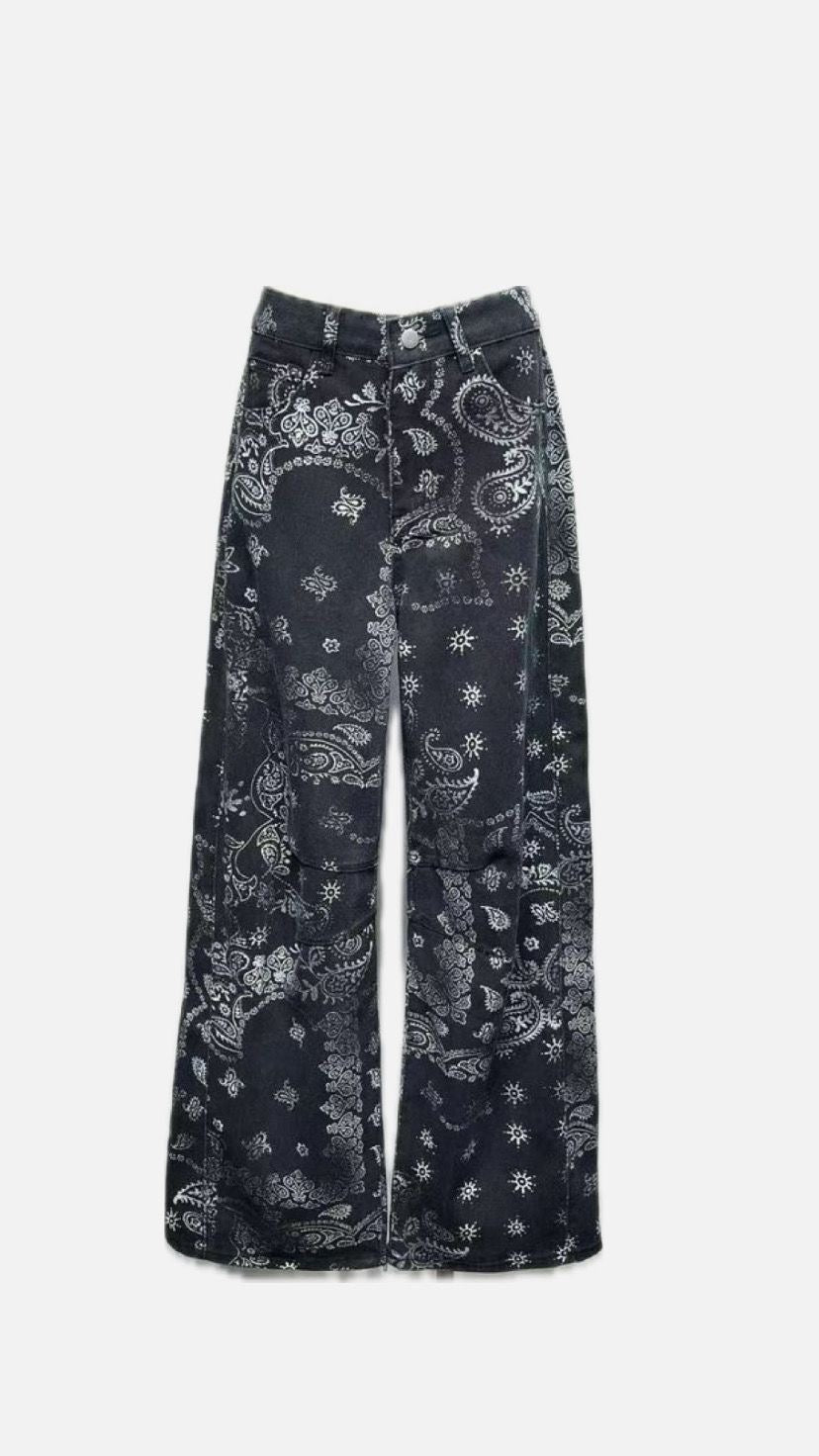 Bandana Print Statement Pants