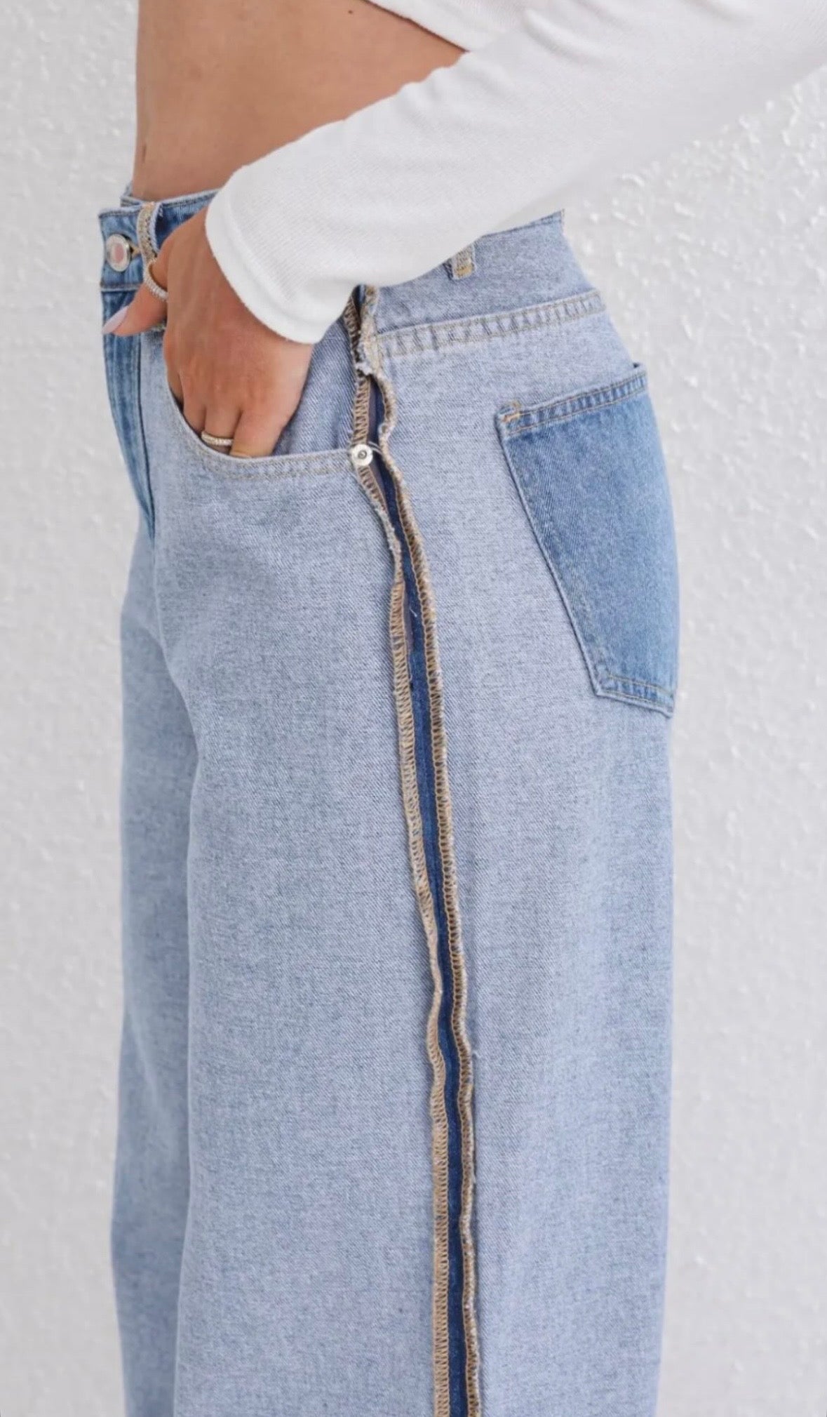 Inside-Out Denim Jeans