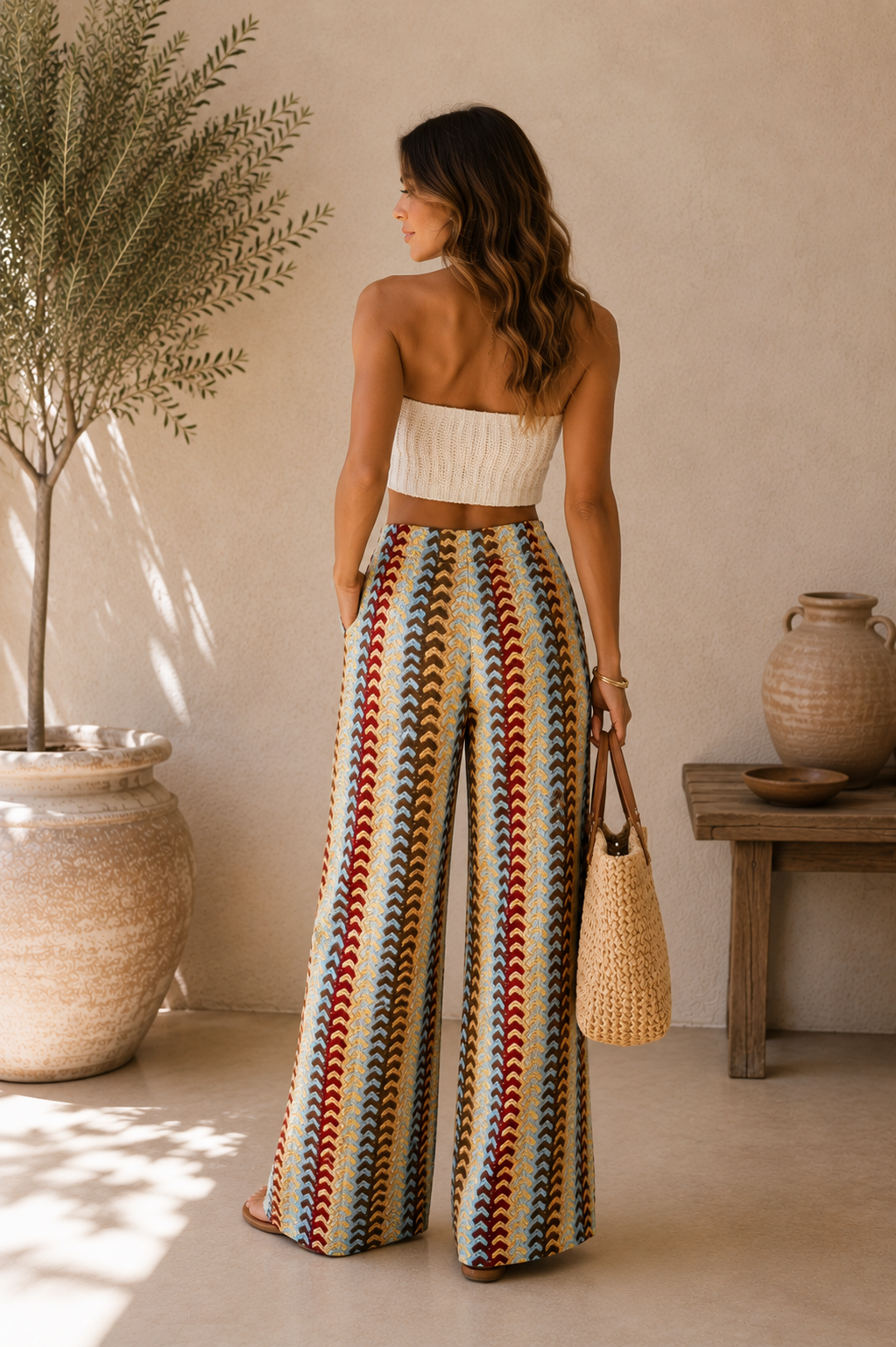 Riviera Zigzag Knit Pants