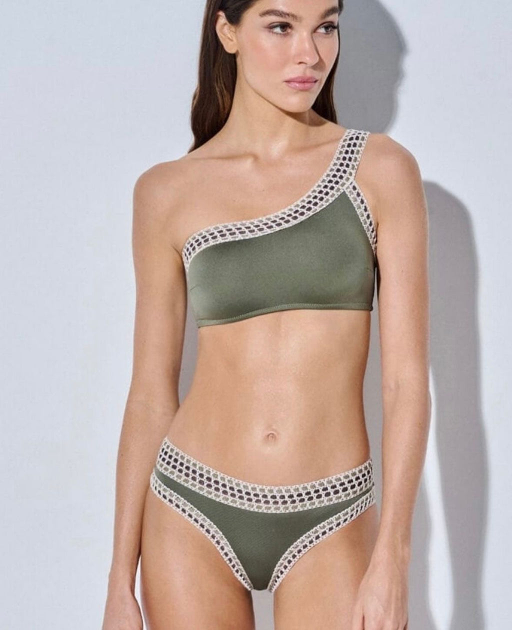 Strappy Triangle Bikini Set – Earthy Tones