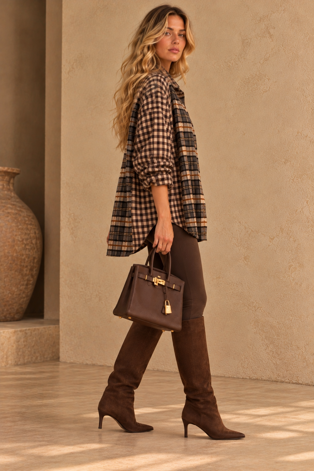 The Siena Heritage Plaid Oversized Shirt