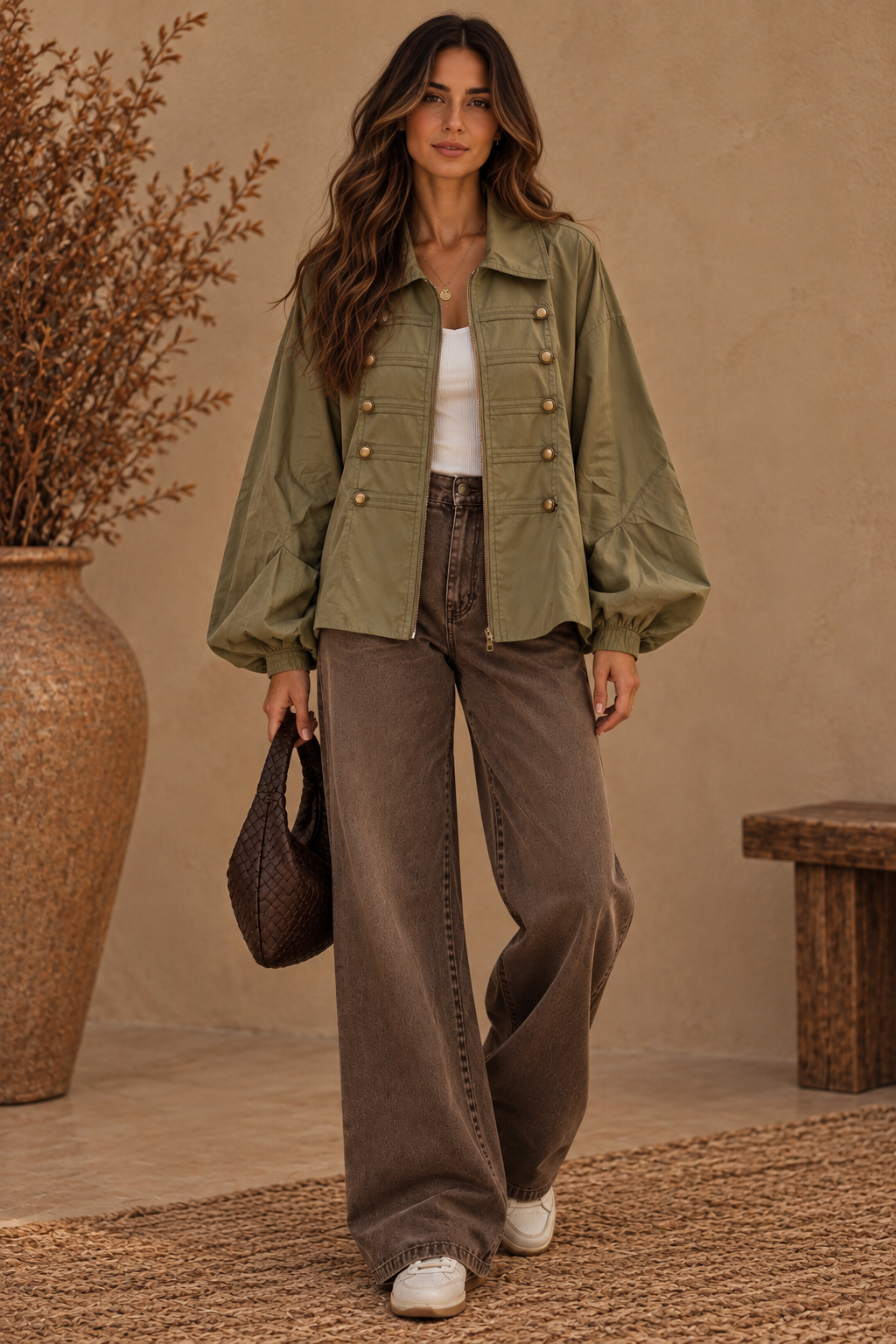Military-Style Bomber Jacket