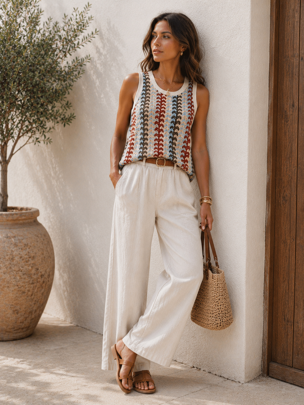Zigzag Print Top