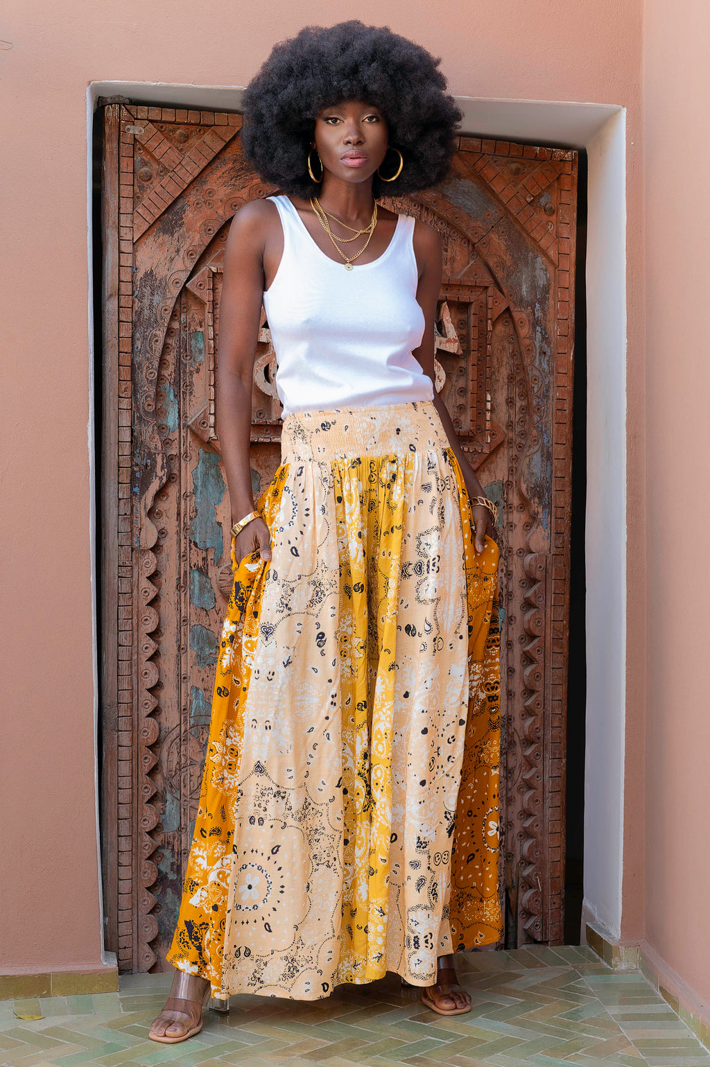 Bohemian Wide Leg Pants