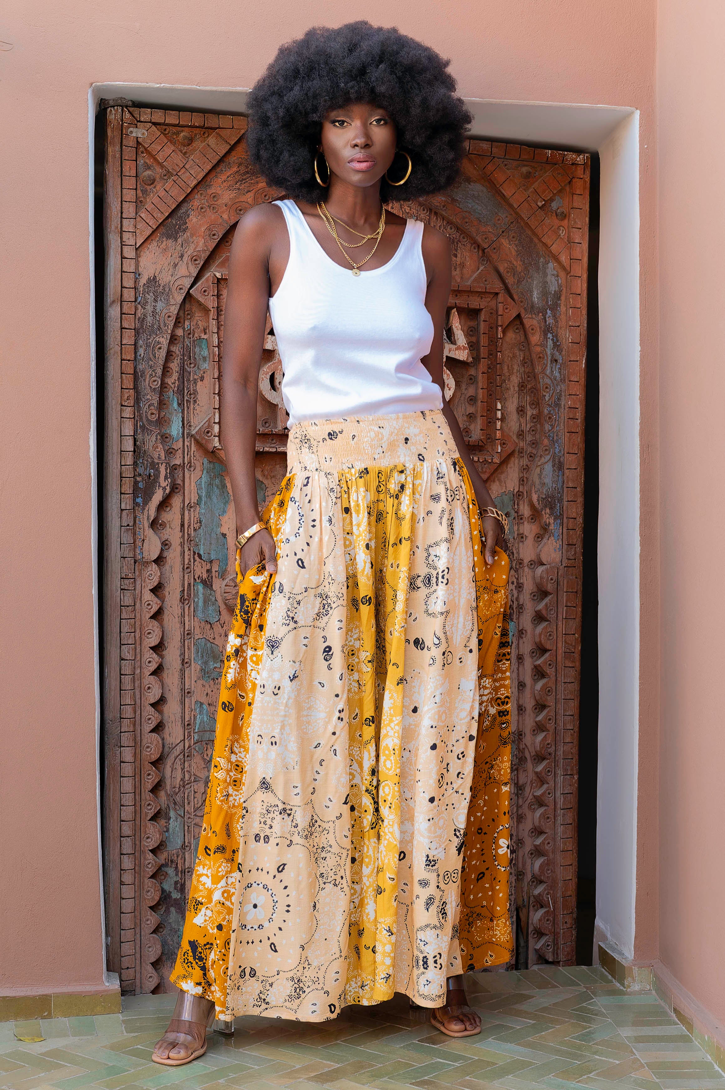 Bohemian Wide Leg Pants