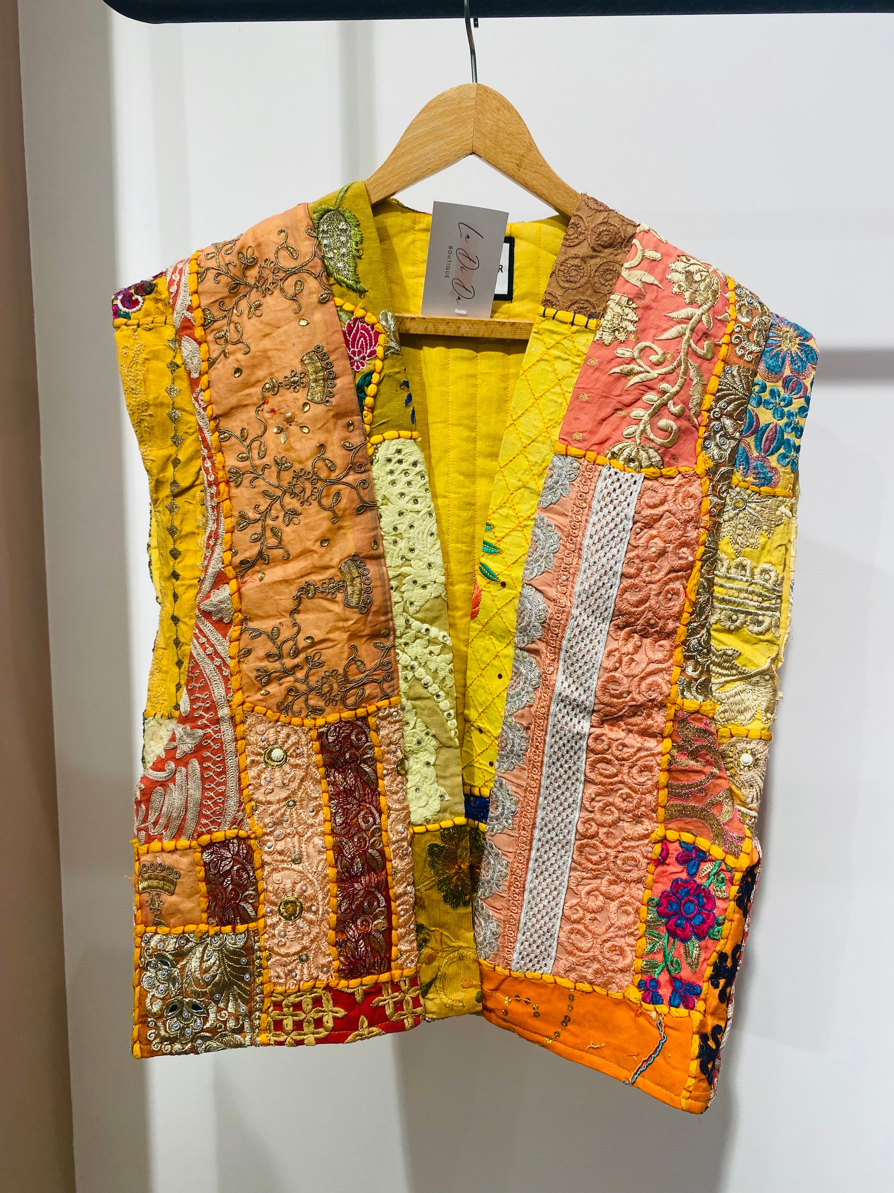Vibrant Patchwork Embroidered Vest