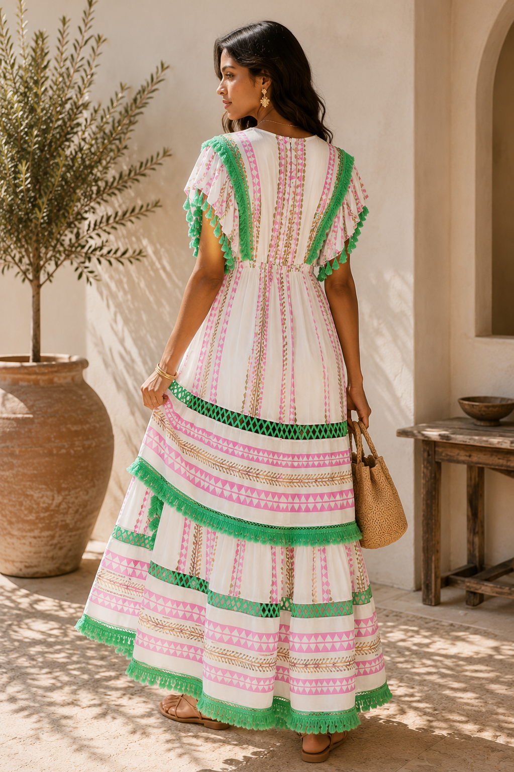 Bohemian Embellished Dress