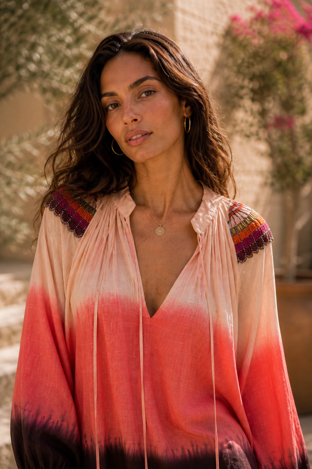 Sunset Ombre Oversized Shirt