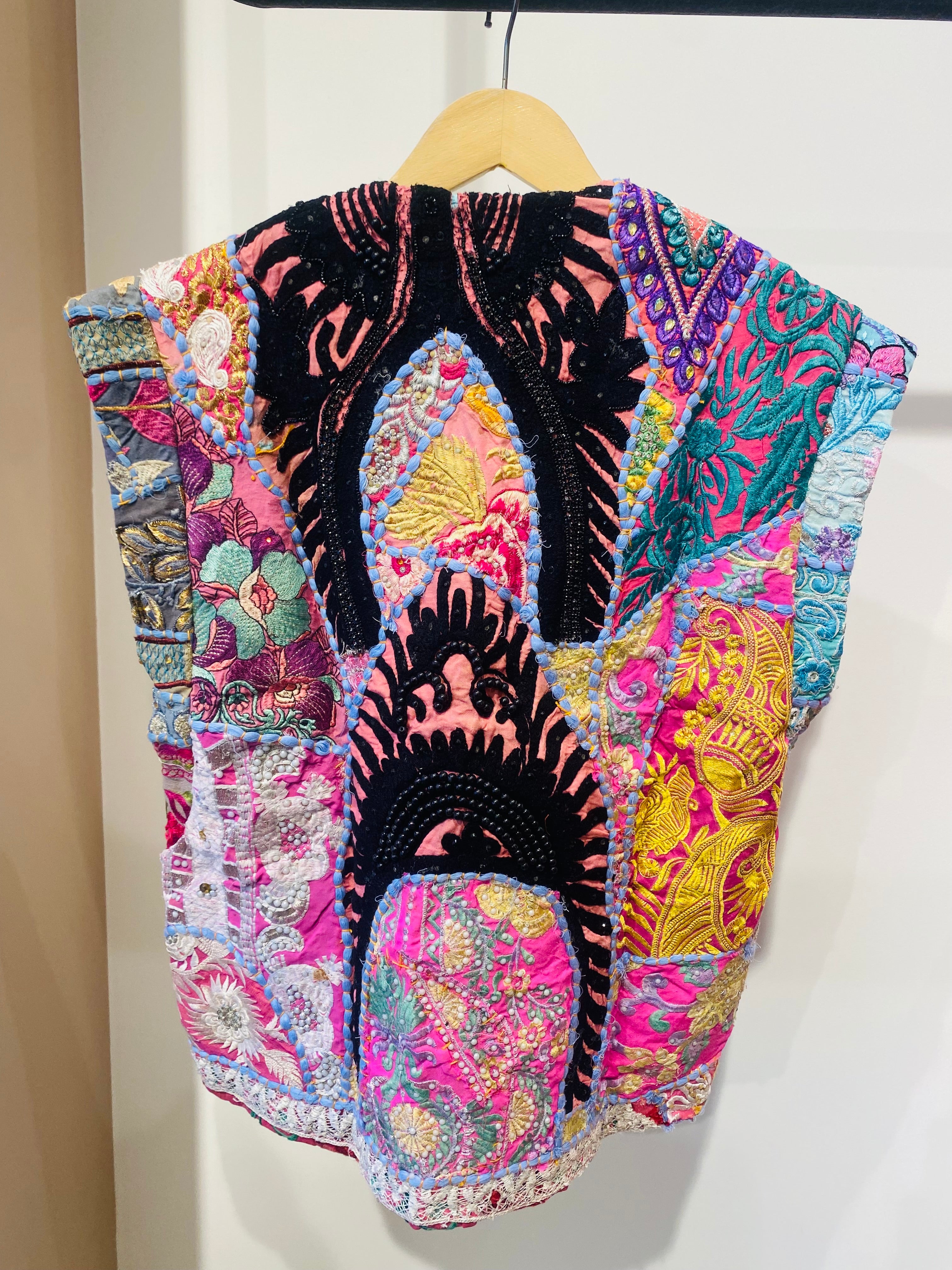 Vibrant Patchwork Embroidered Vest