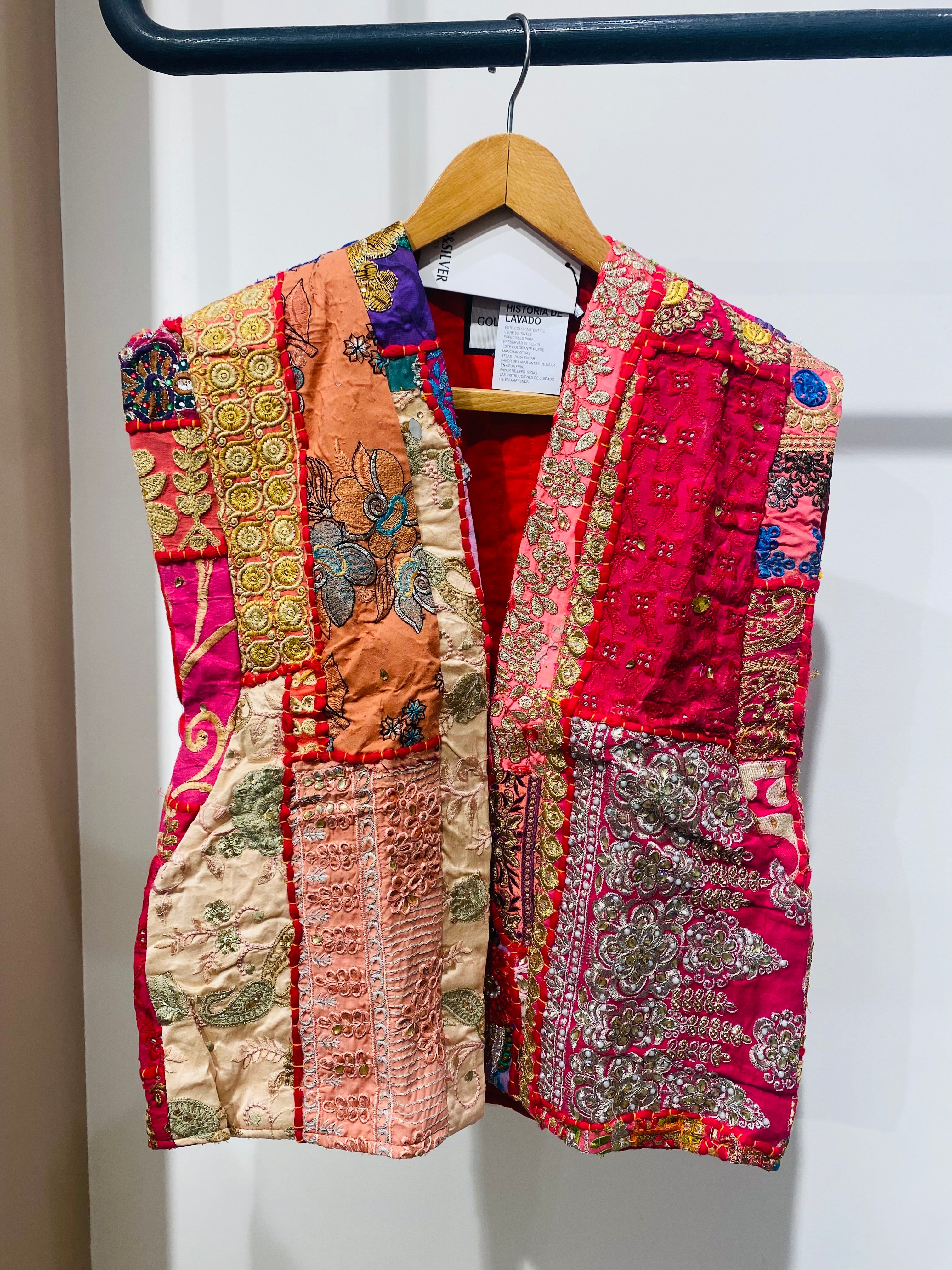 Vibrant Patchwork Embroidered Vest