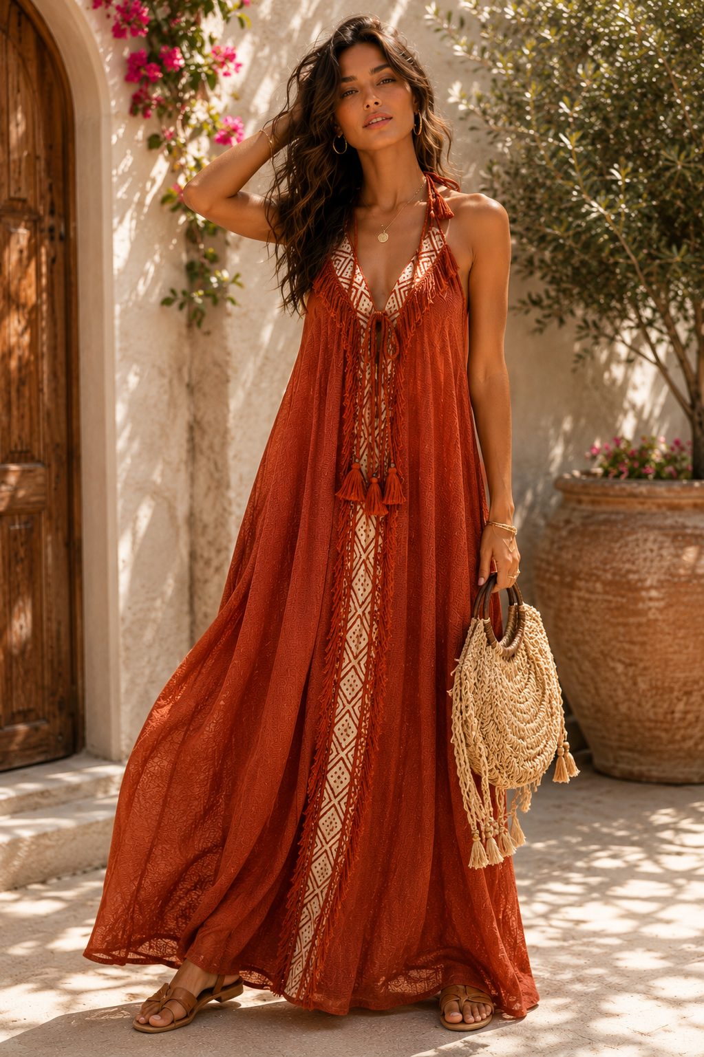 Ibiza Backless Boho Dress