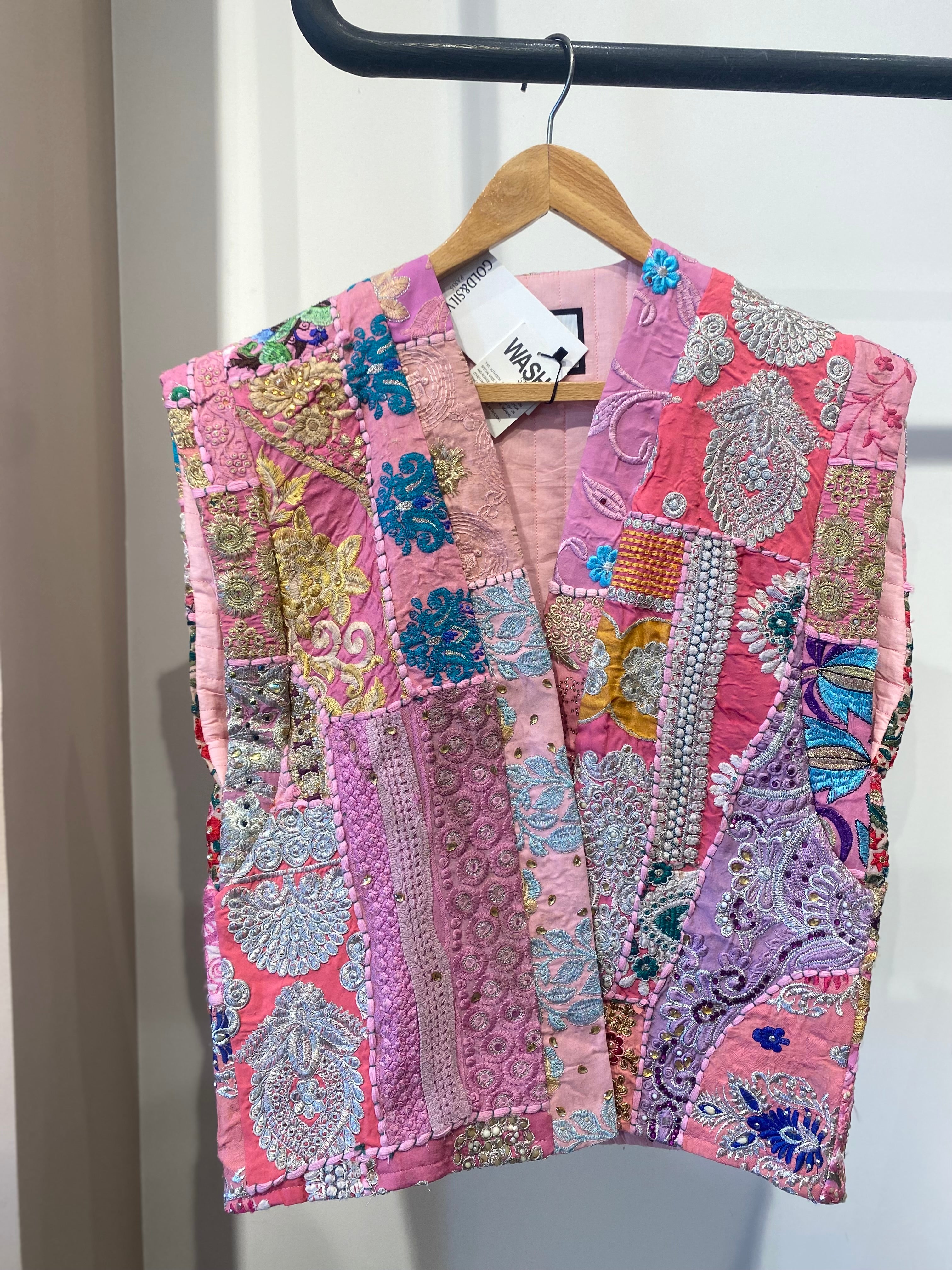 Vibrant Patchwork Embroidered Vest