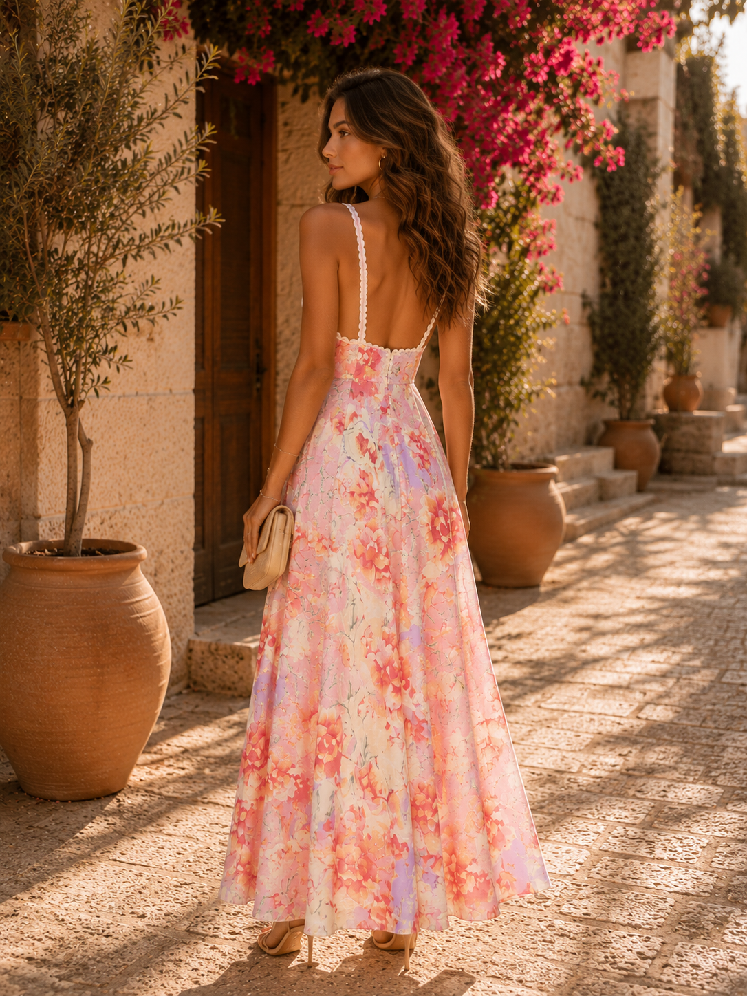 Rosa Fiorita Dress