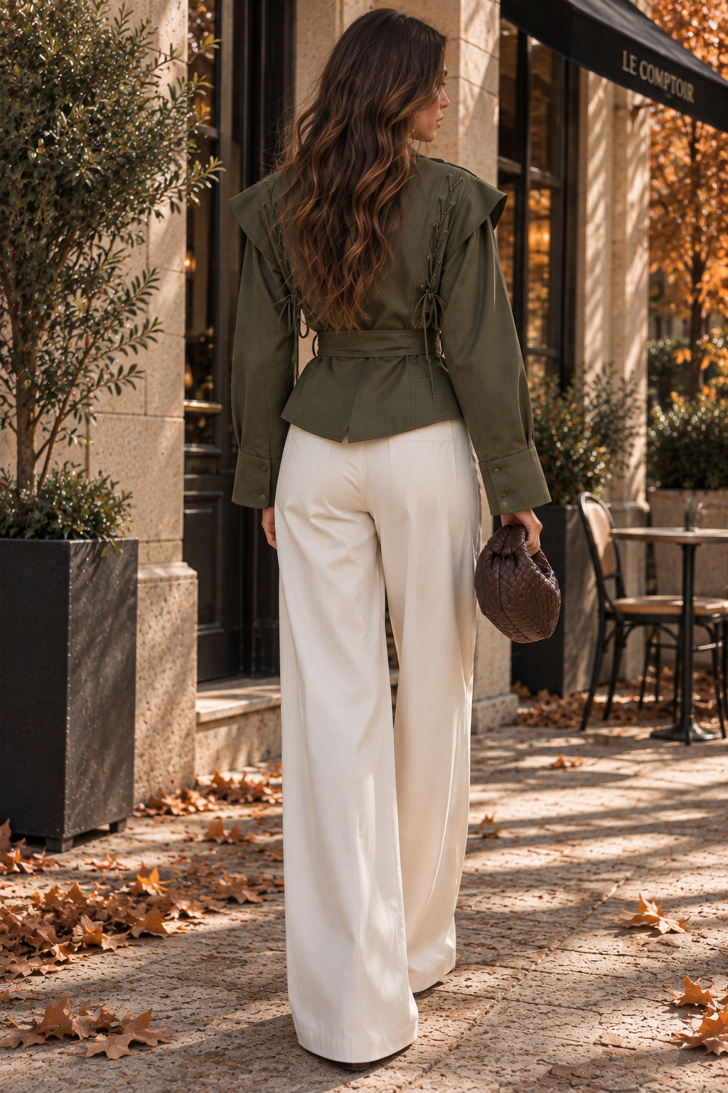 Khaki Wrap Jacket