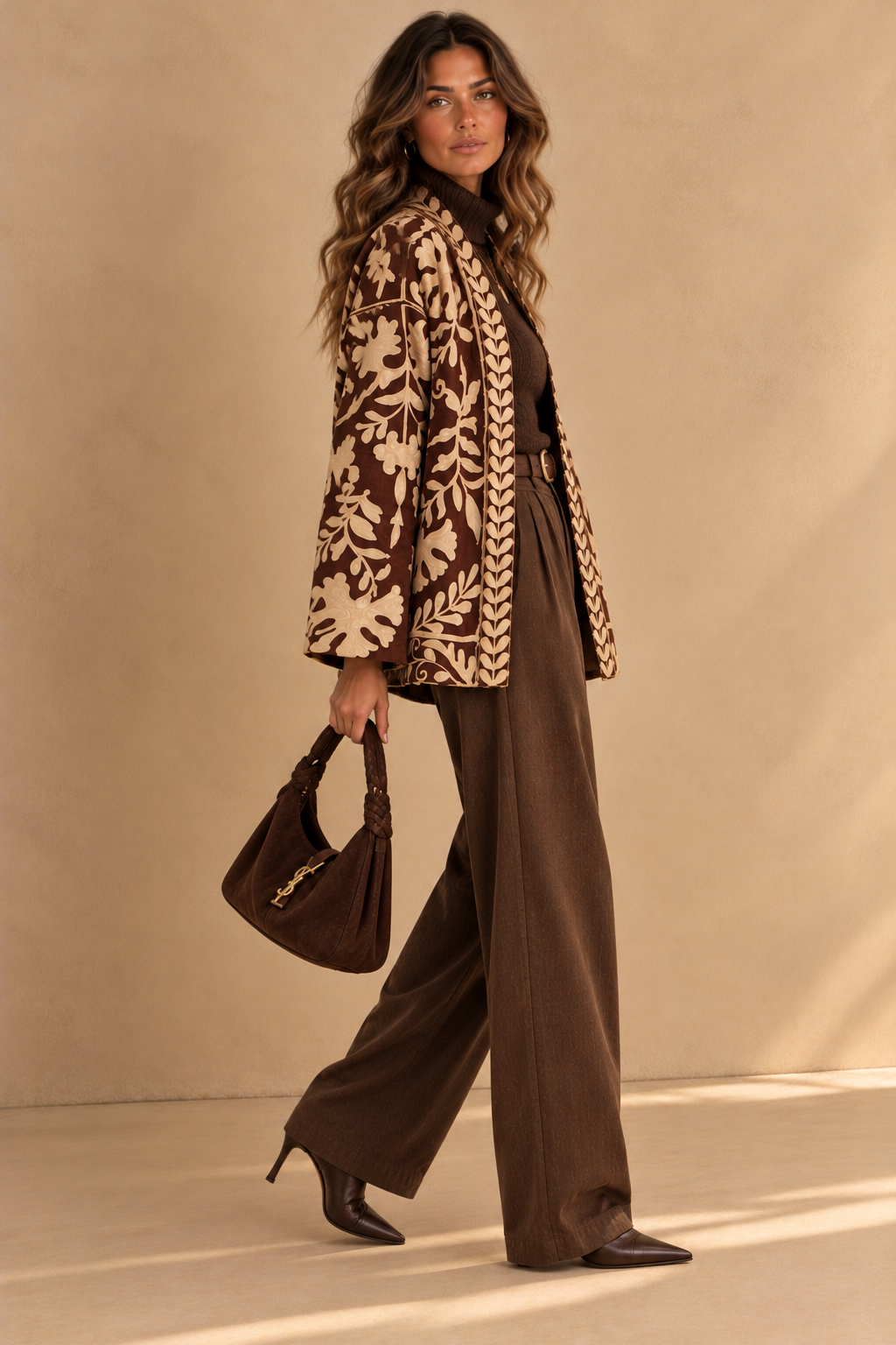 The Serafina Chocolate Botanical Jacket