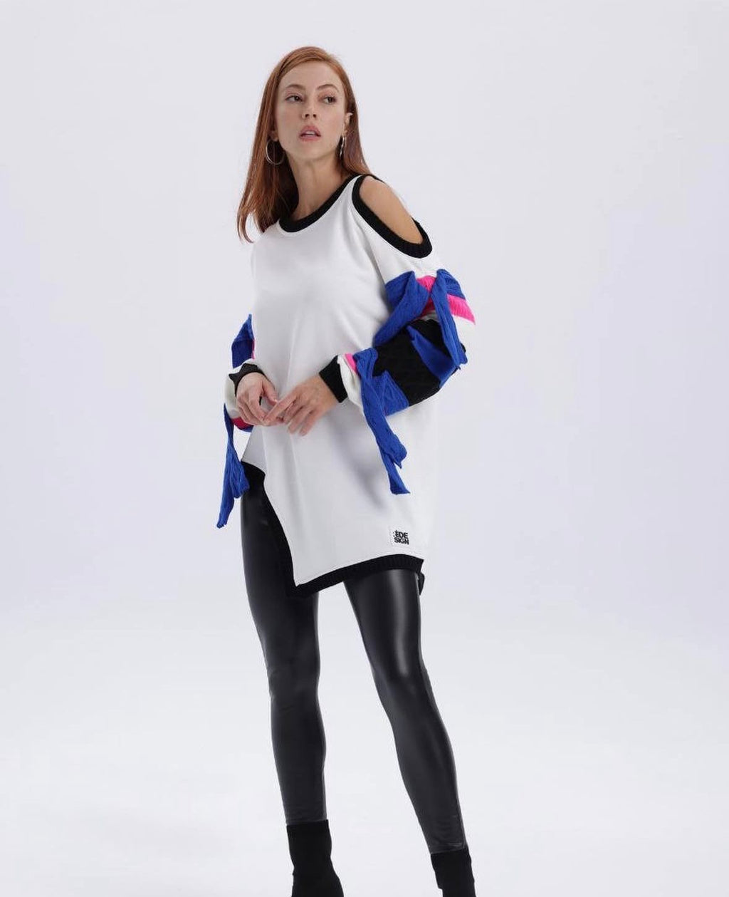 Cut-Out Sleeve Statement Tunic