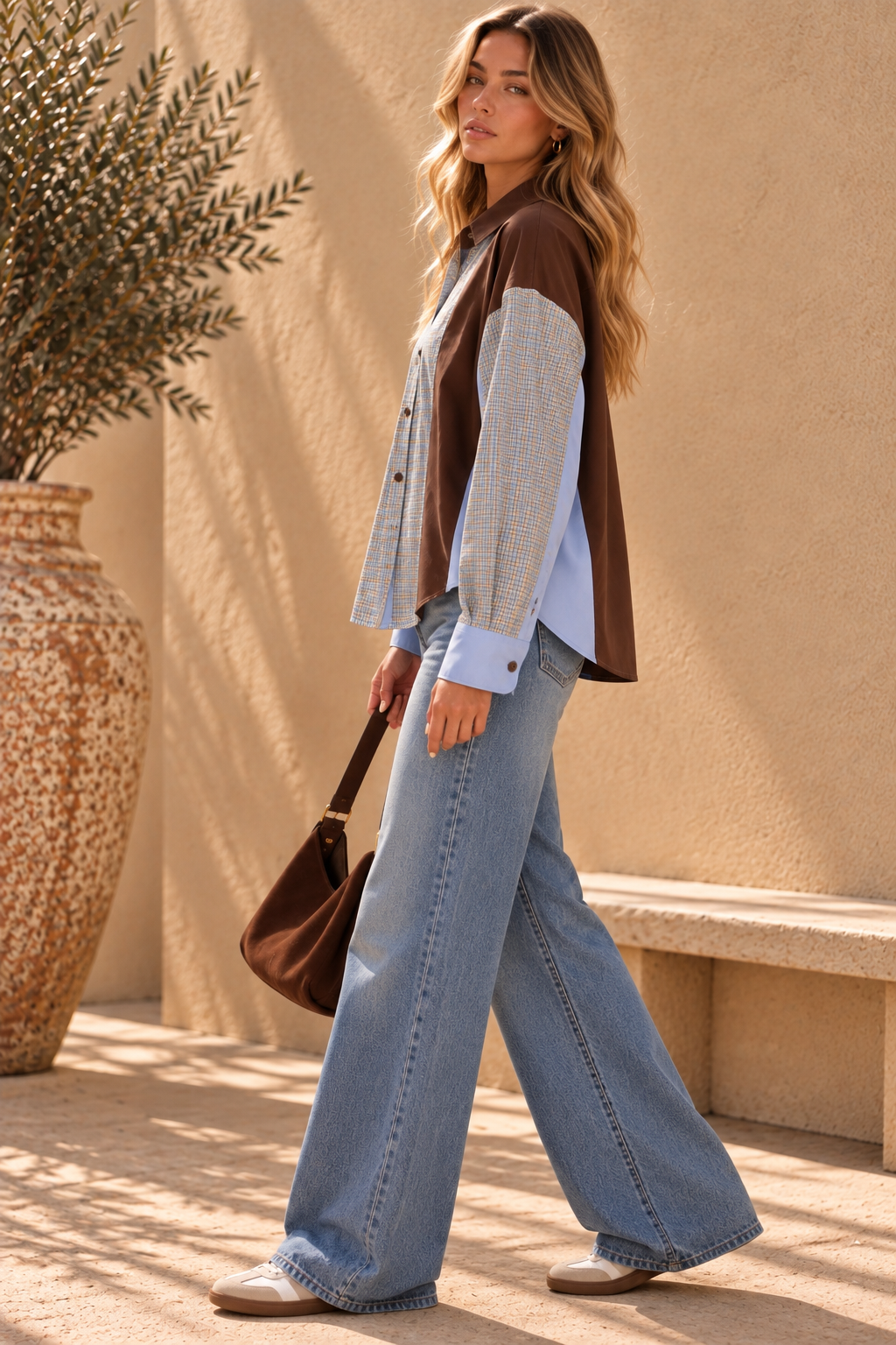 The Paloma Plaid Colourblock Shirt