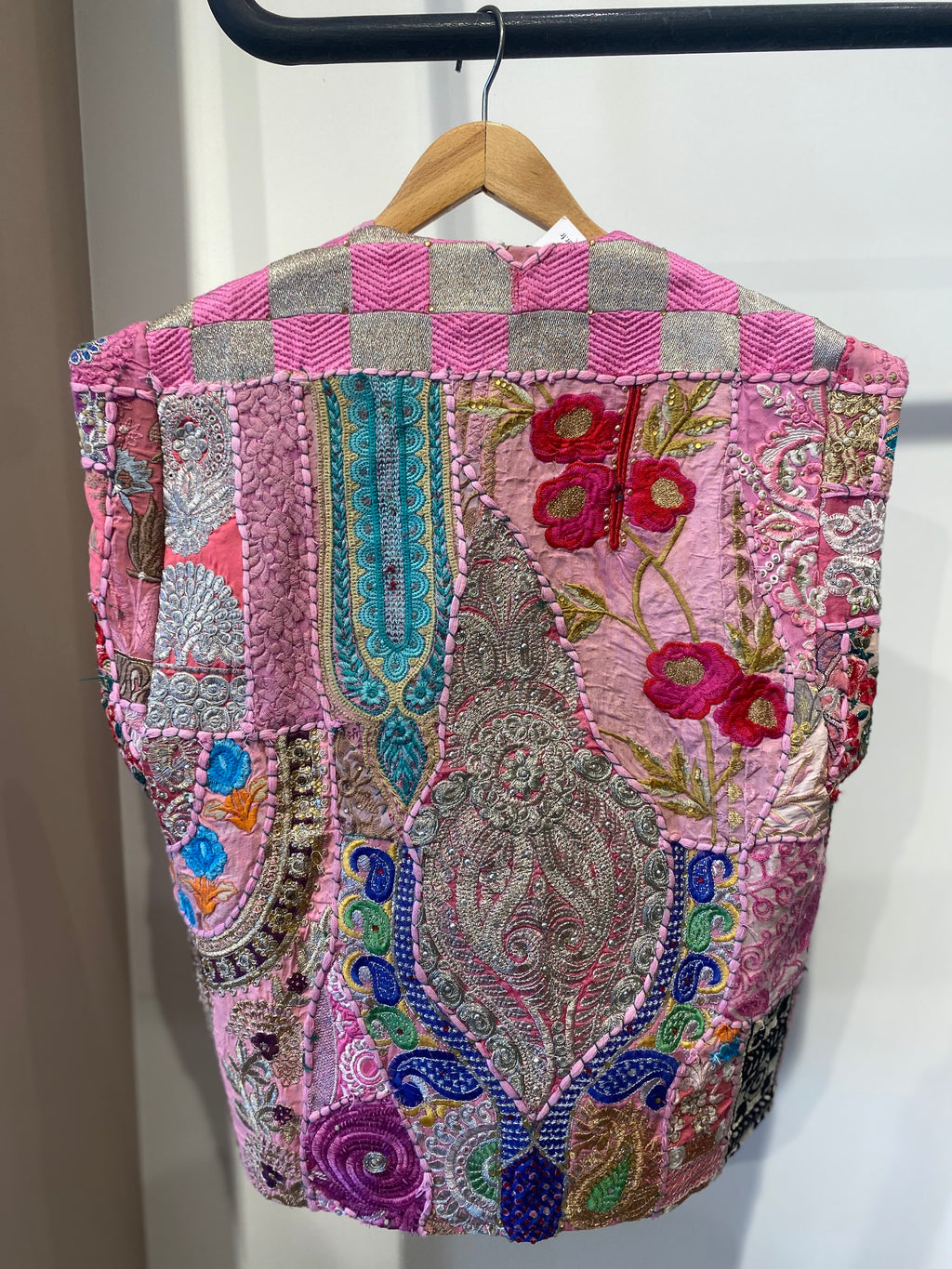 Vibrant Patchwork Embroidered Vest