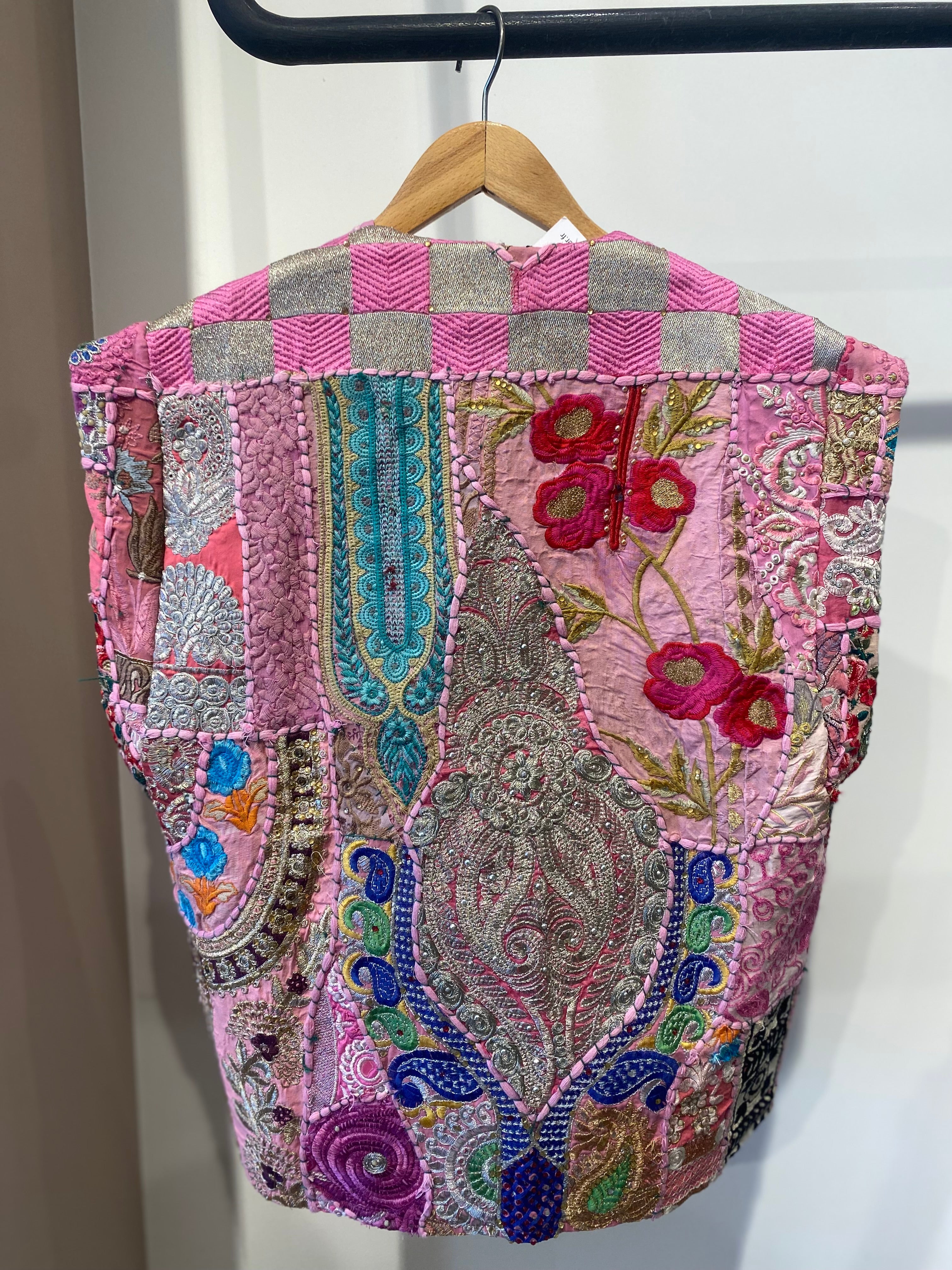 Vibrant Patchwork Embroidered Vest