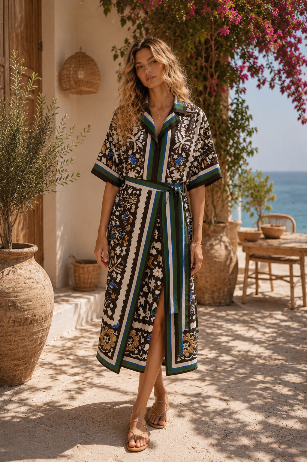 Artisan wrap skirt set
