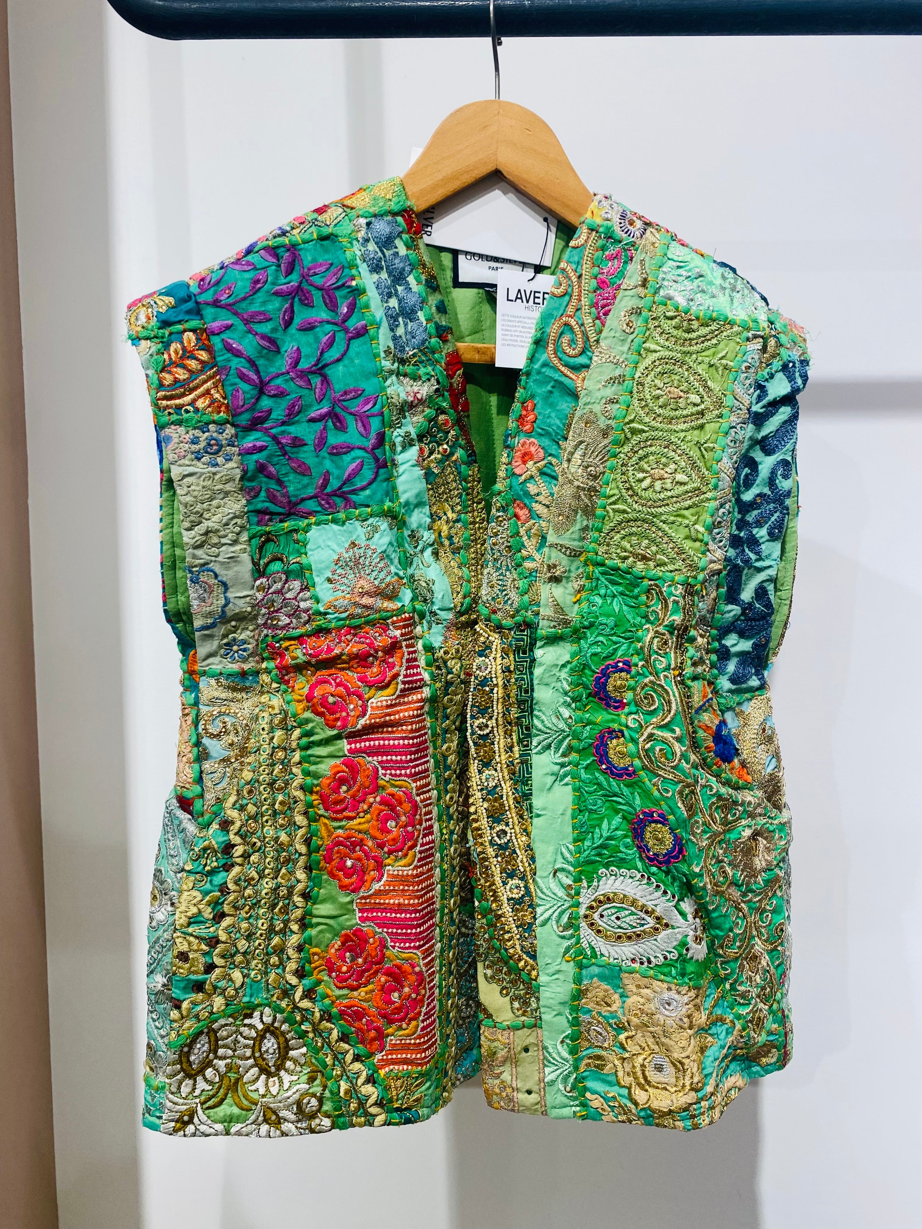 Vibrant Patchwork Embroidered Vest