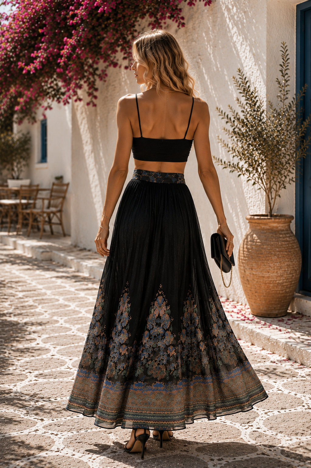Midnight Garden Maxi Skirt