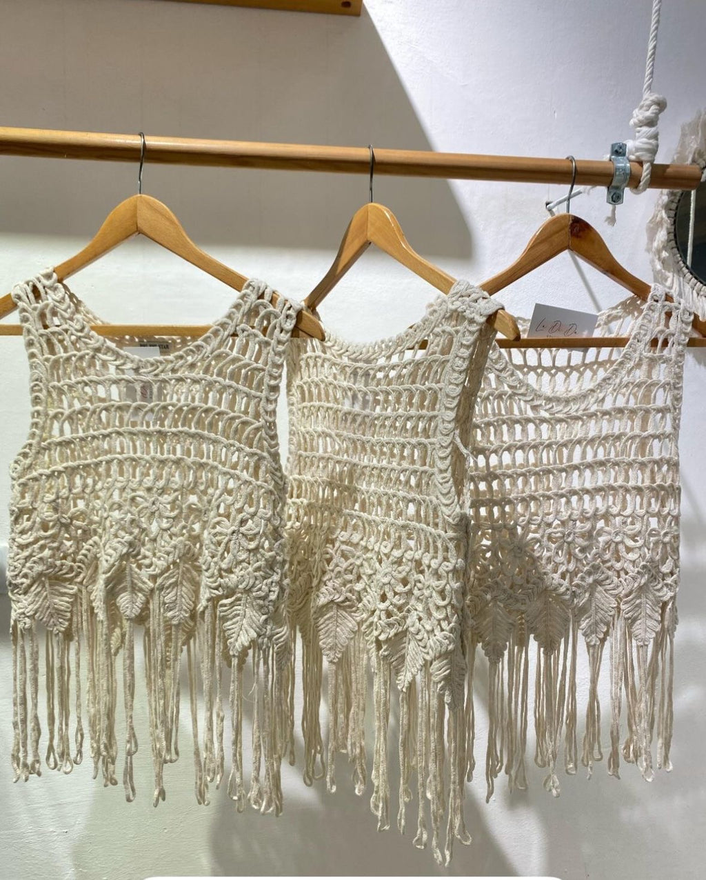 Crochet Fringe Crop Top