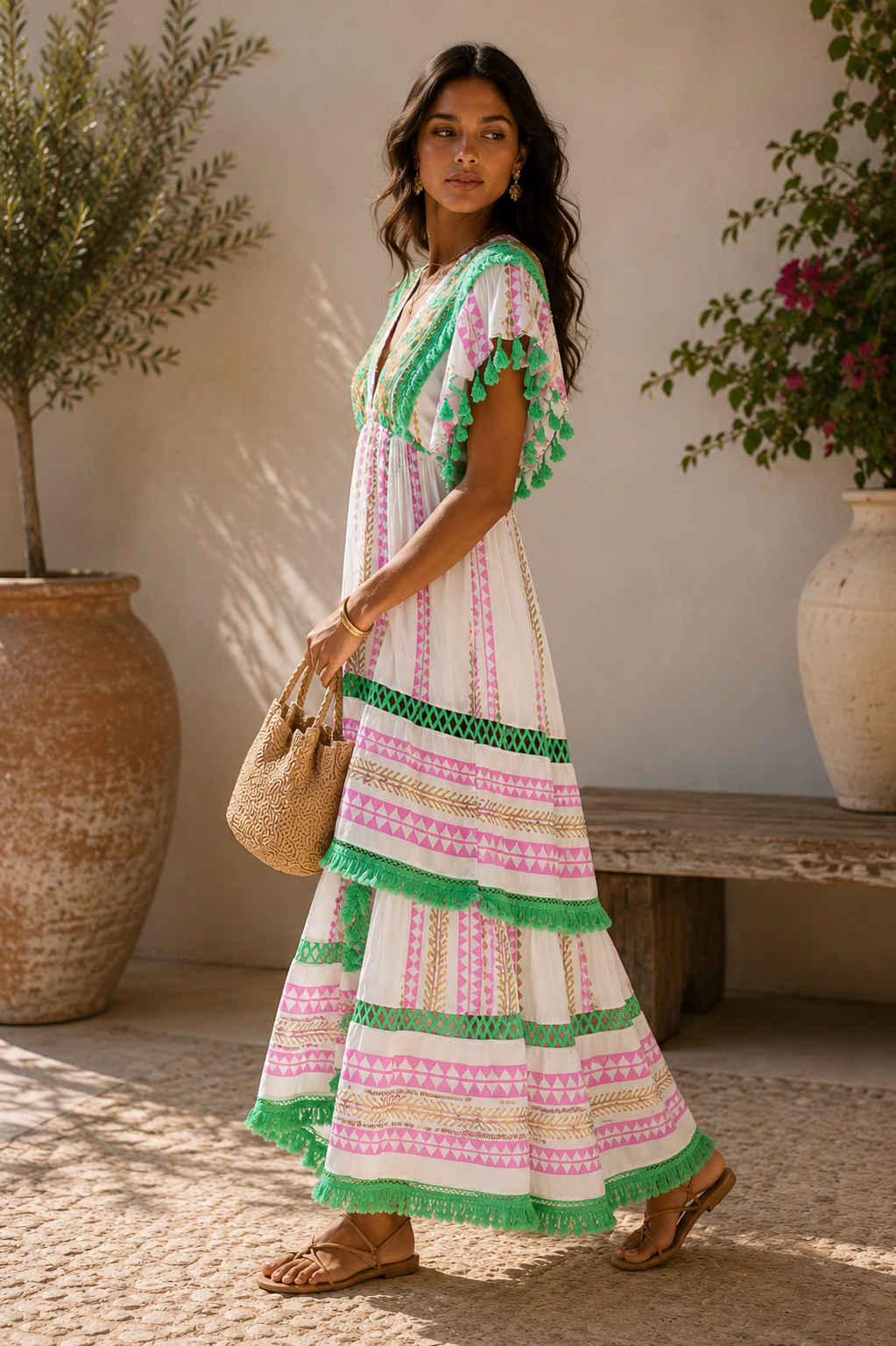 Bohemian Embellished Dress