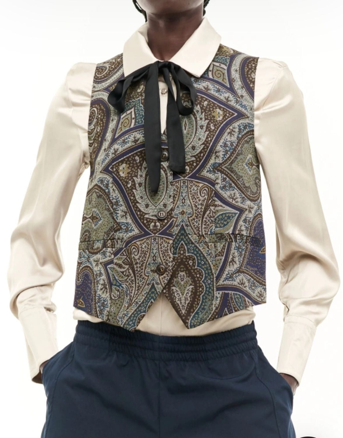 Paisley Tailored Vest