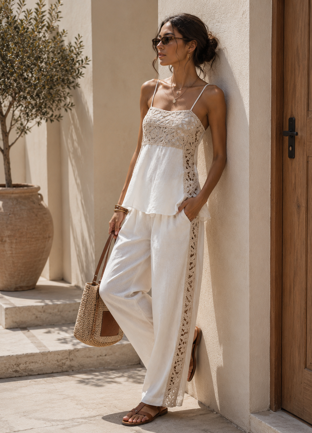 Linen Co-Ord Set – Off White