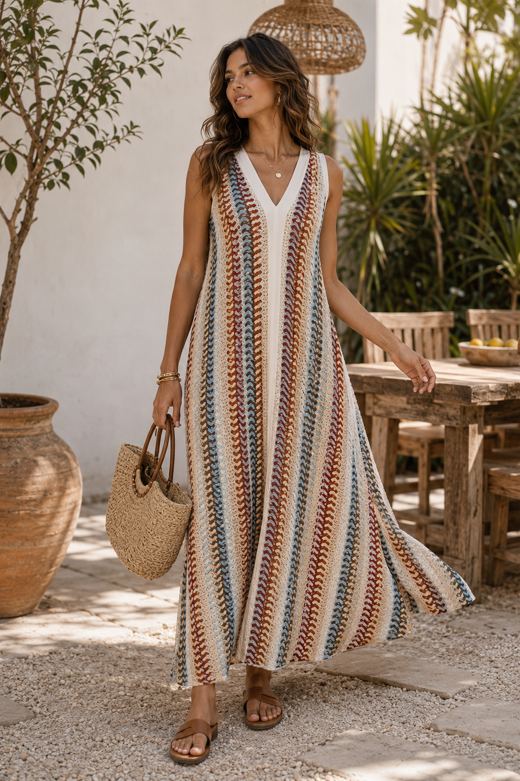 The Zigzag Knit Oversized Dress