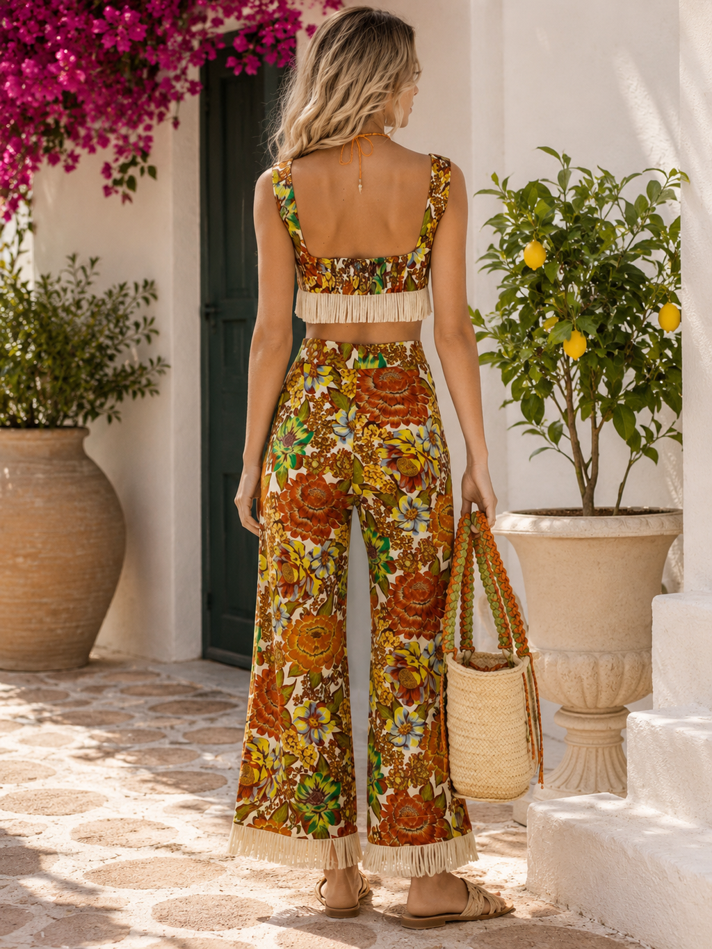 Garden Hour Fringe Floral Co-ord Set