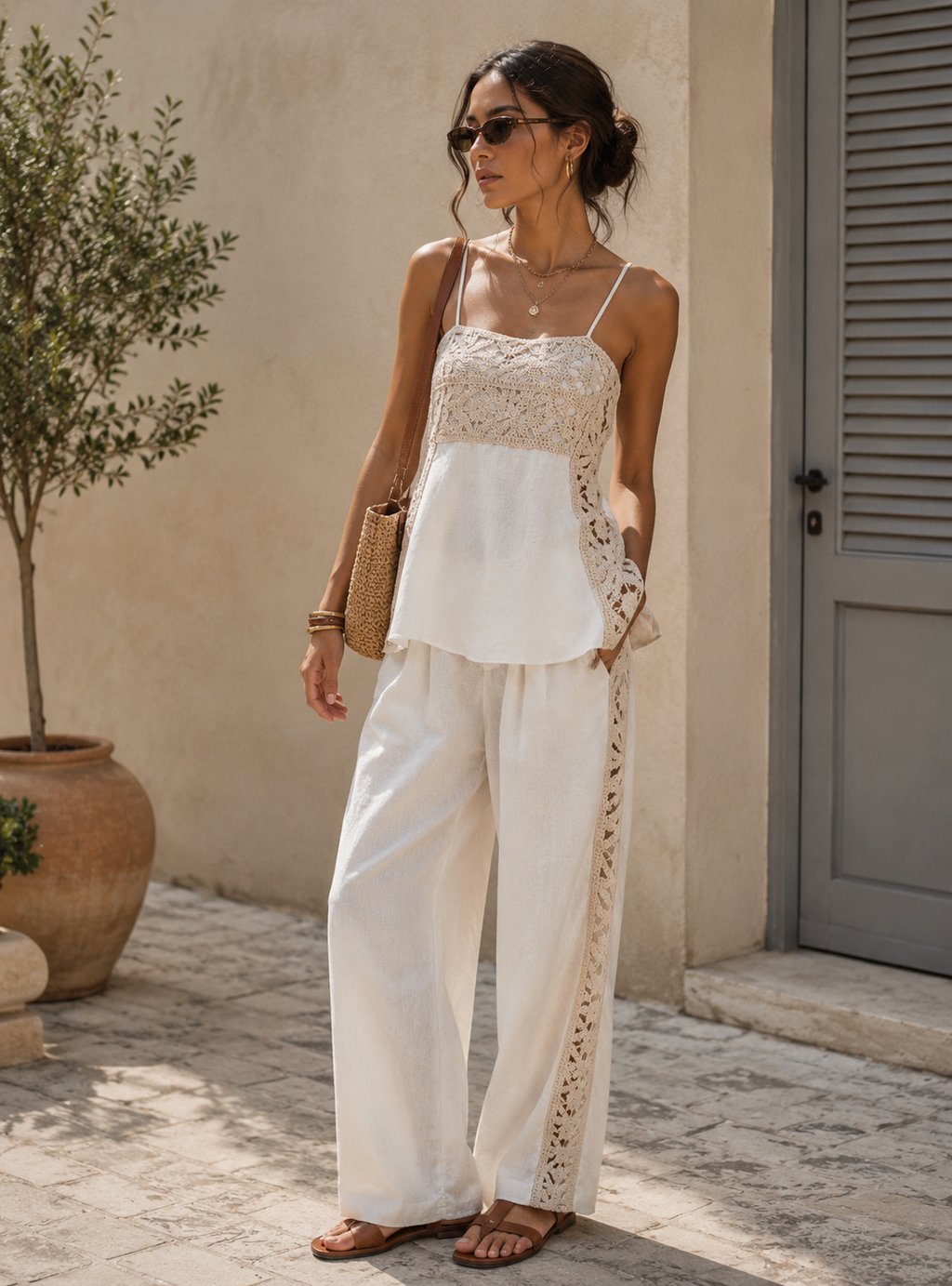 Linen Co-Ord Set – Off White