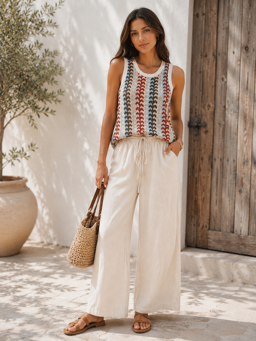 Zigzag Print Top