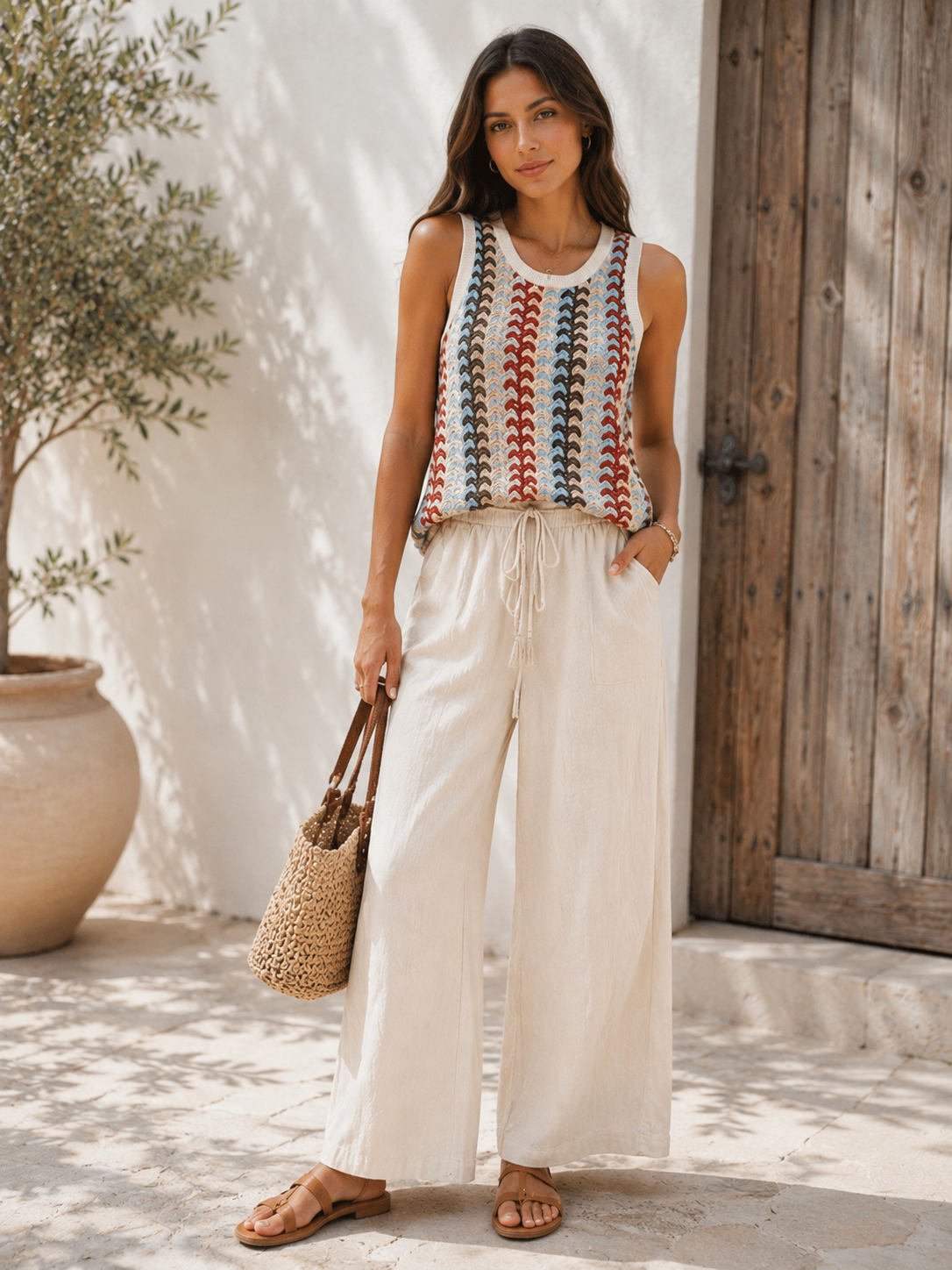 Zigzag Print Top