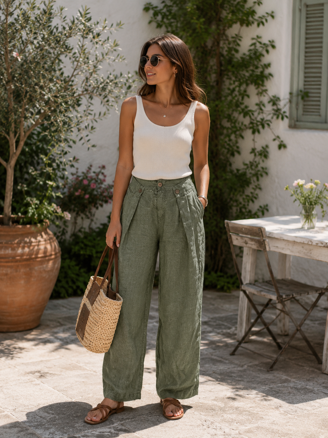 Linen Pants with a Twist