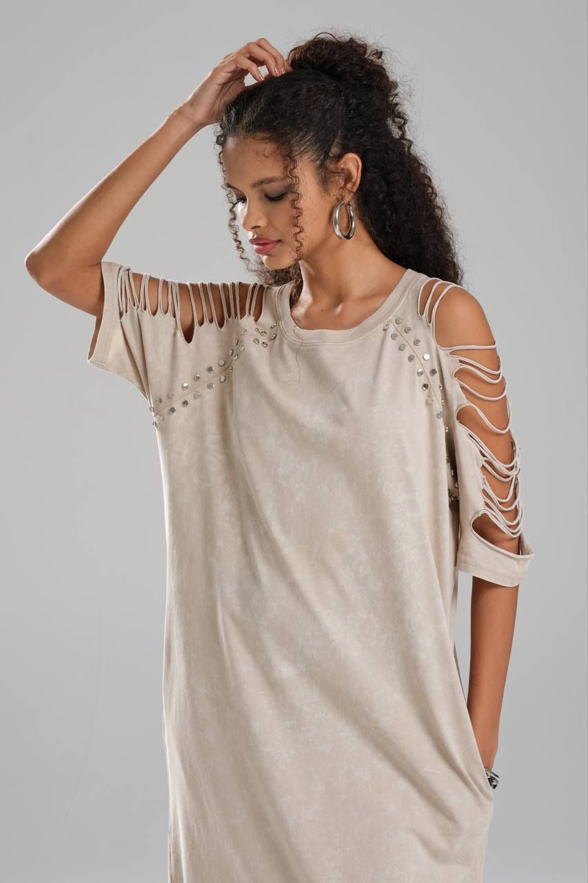 Amalfi Open- shoulder Maxi Dress