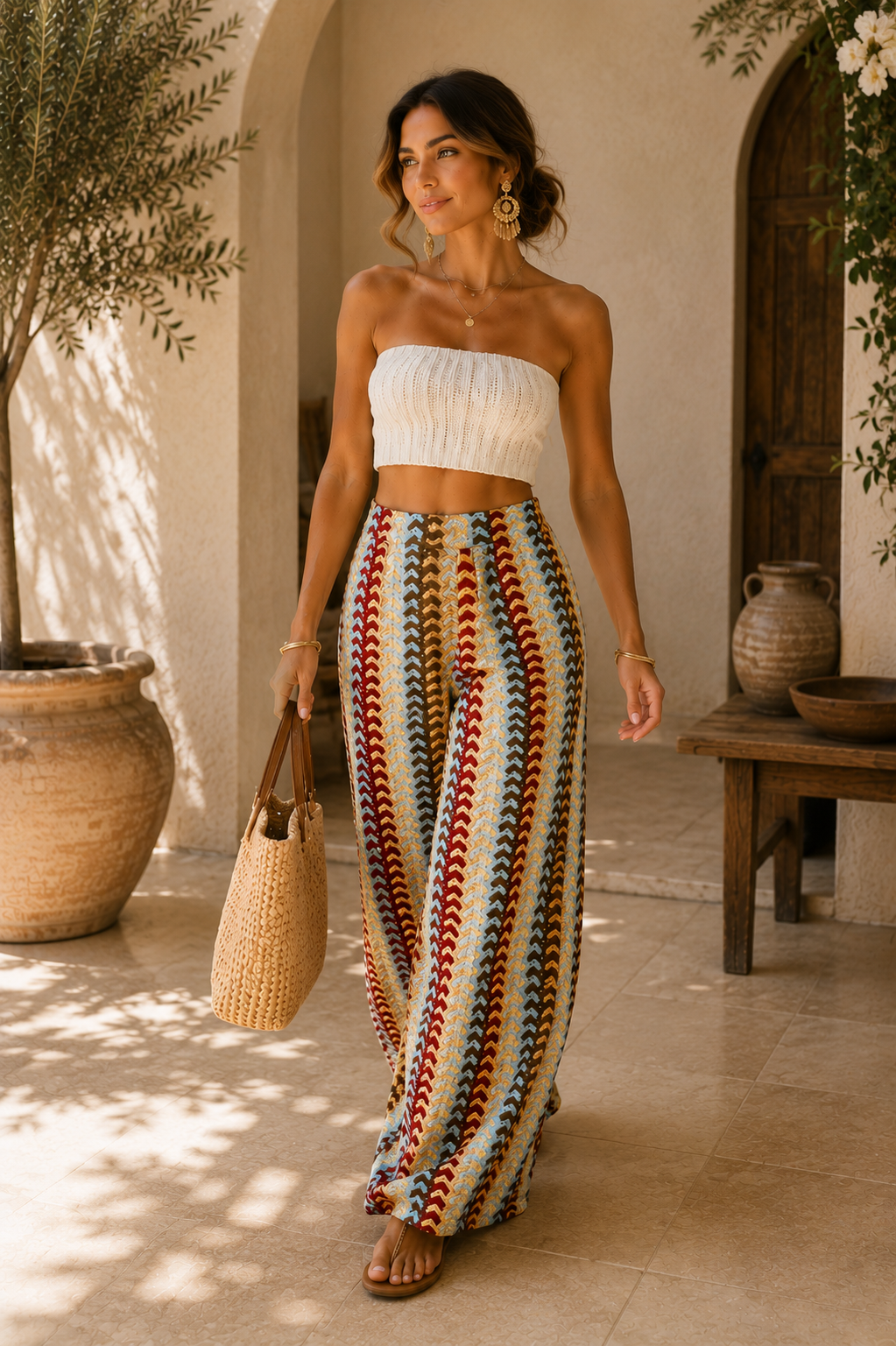 Riviera Zigzag Knit Pants