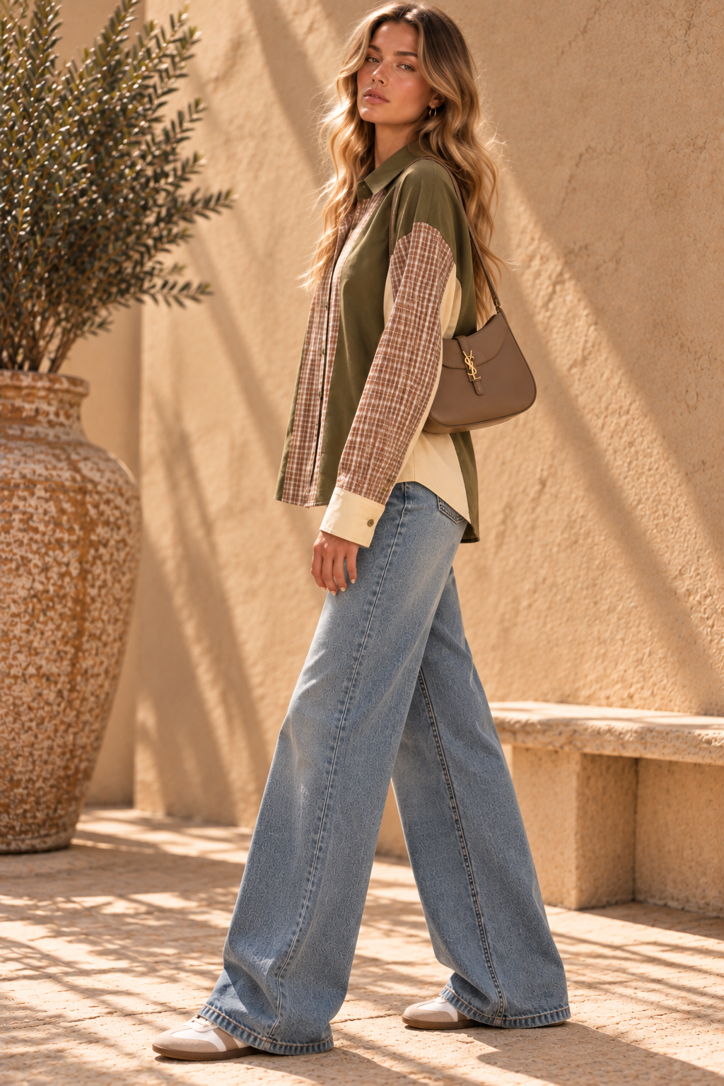 The Paloma Plaid Colourblock Shirt