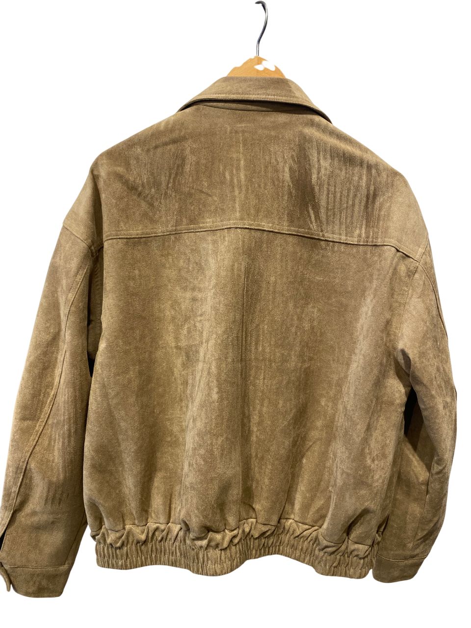 Suede bomber jacket