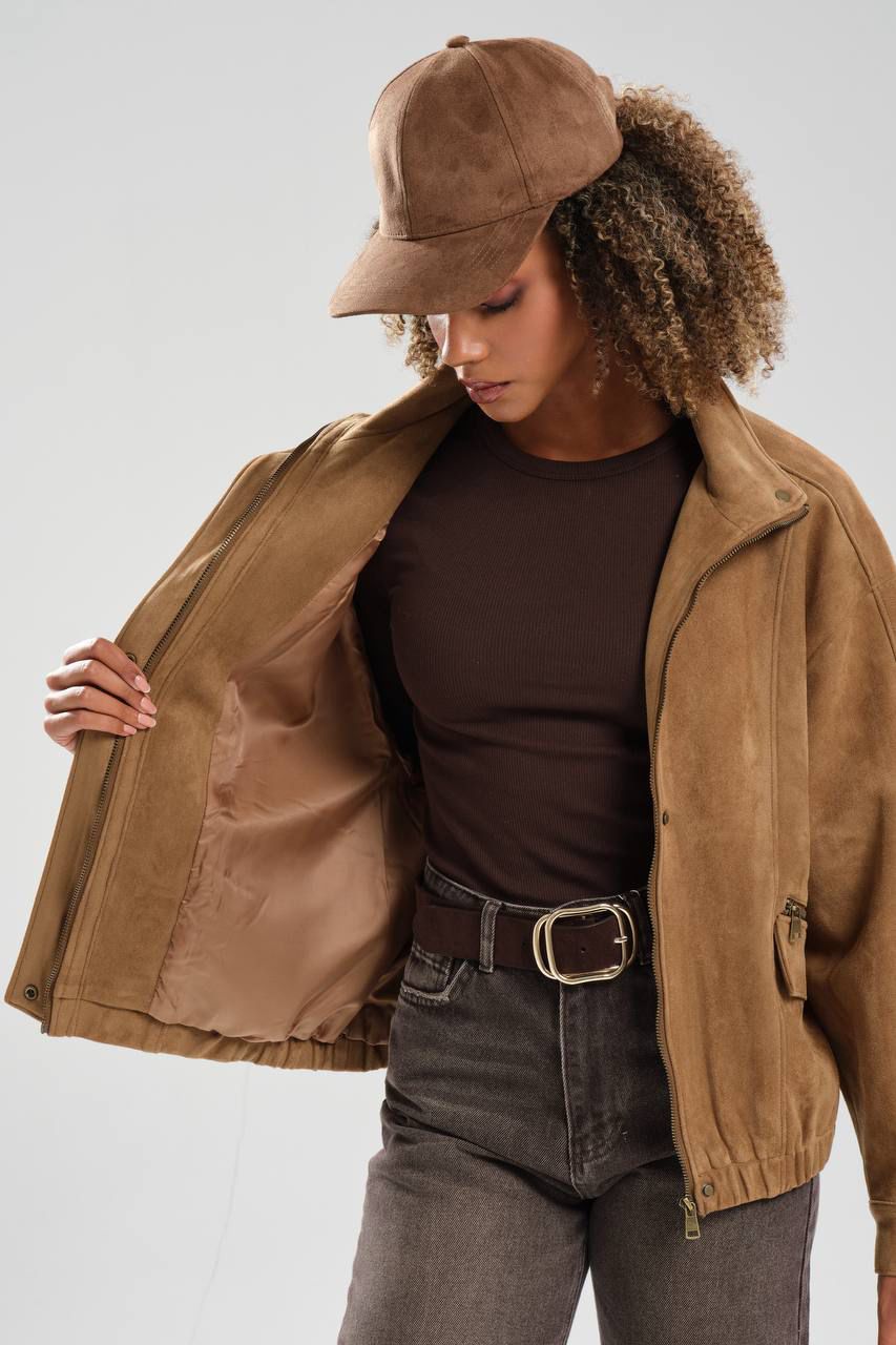 Camel Suede Jacket
