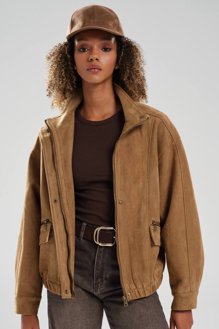 Camel Suede Jacket