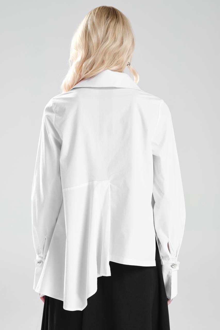 Asymmetric White Shirt