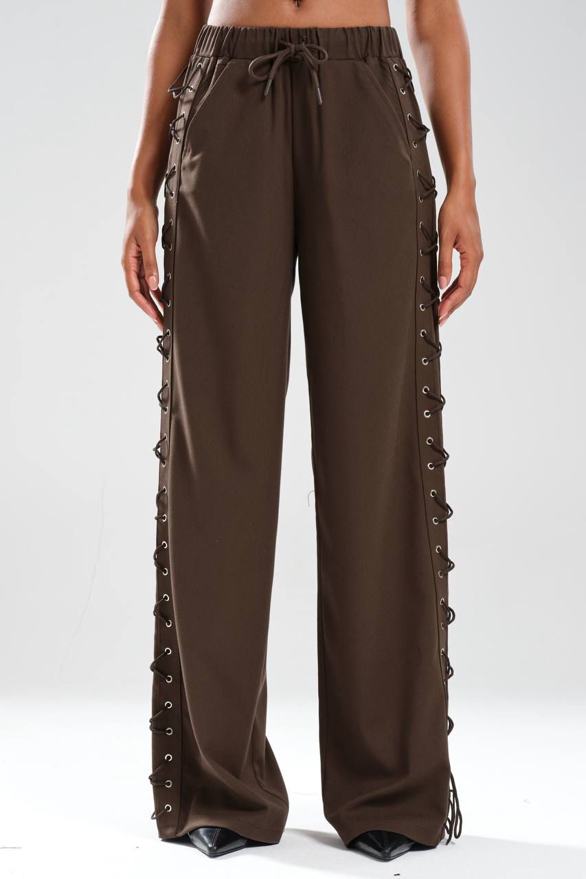 Chocolate Lace-Up Suit