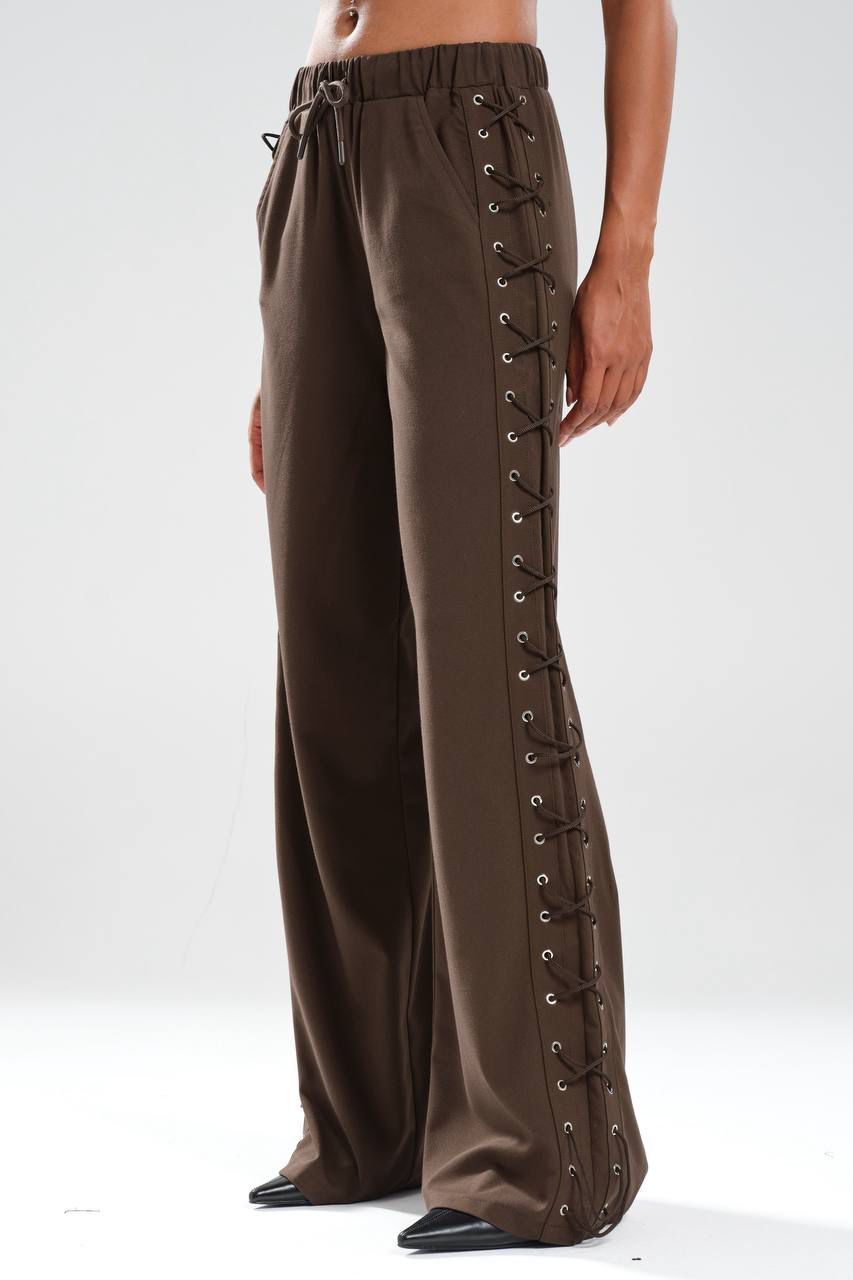 Chocolate Lace-Up Suit