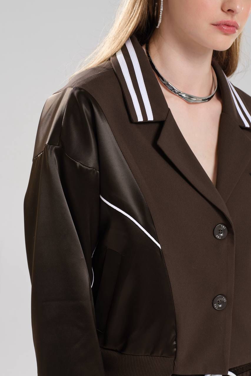 Chocolate Satin Track Set